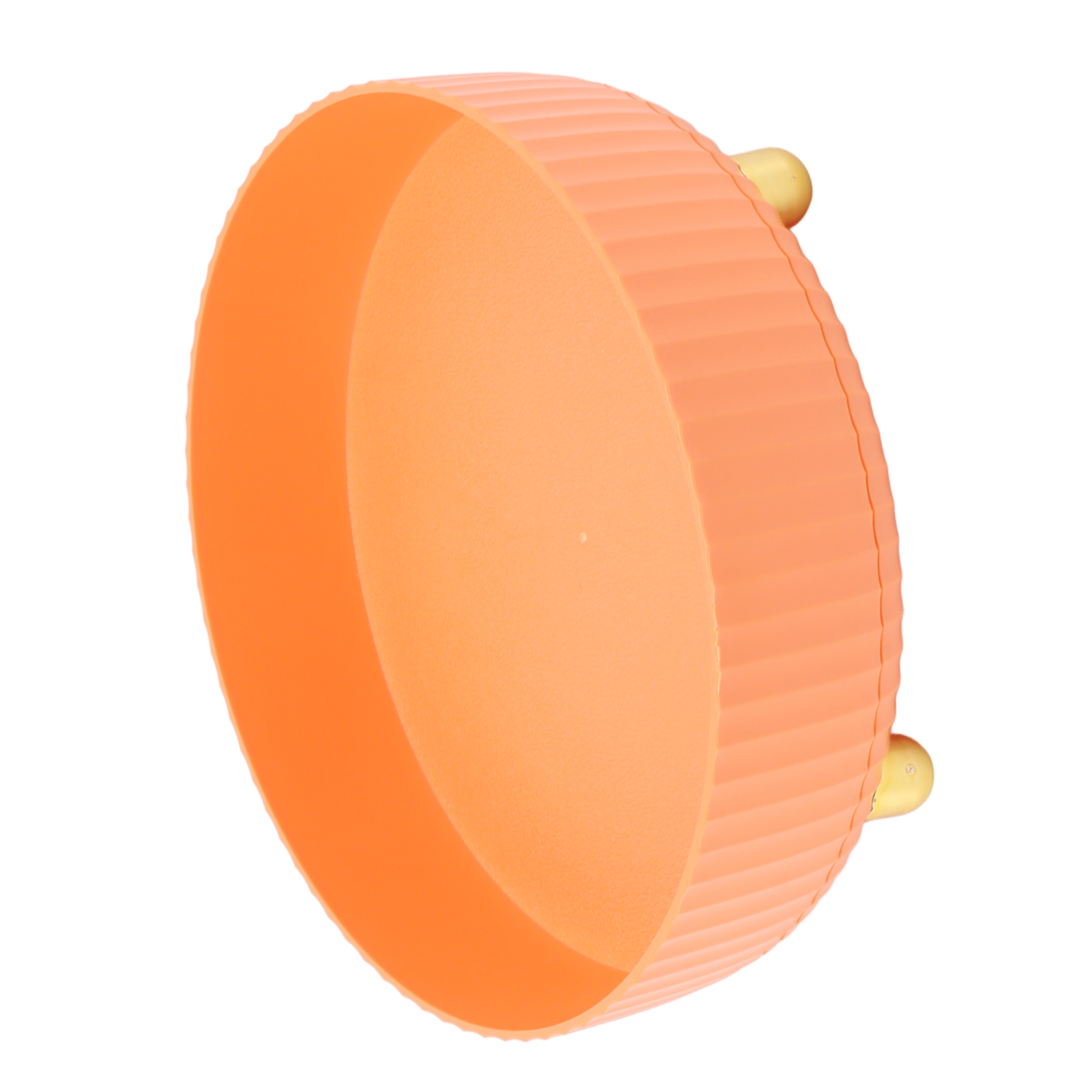 360° Drehbares Ablageregal – Runder Organizer Für Kosmetik Und Gewürze – Klein – Orange