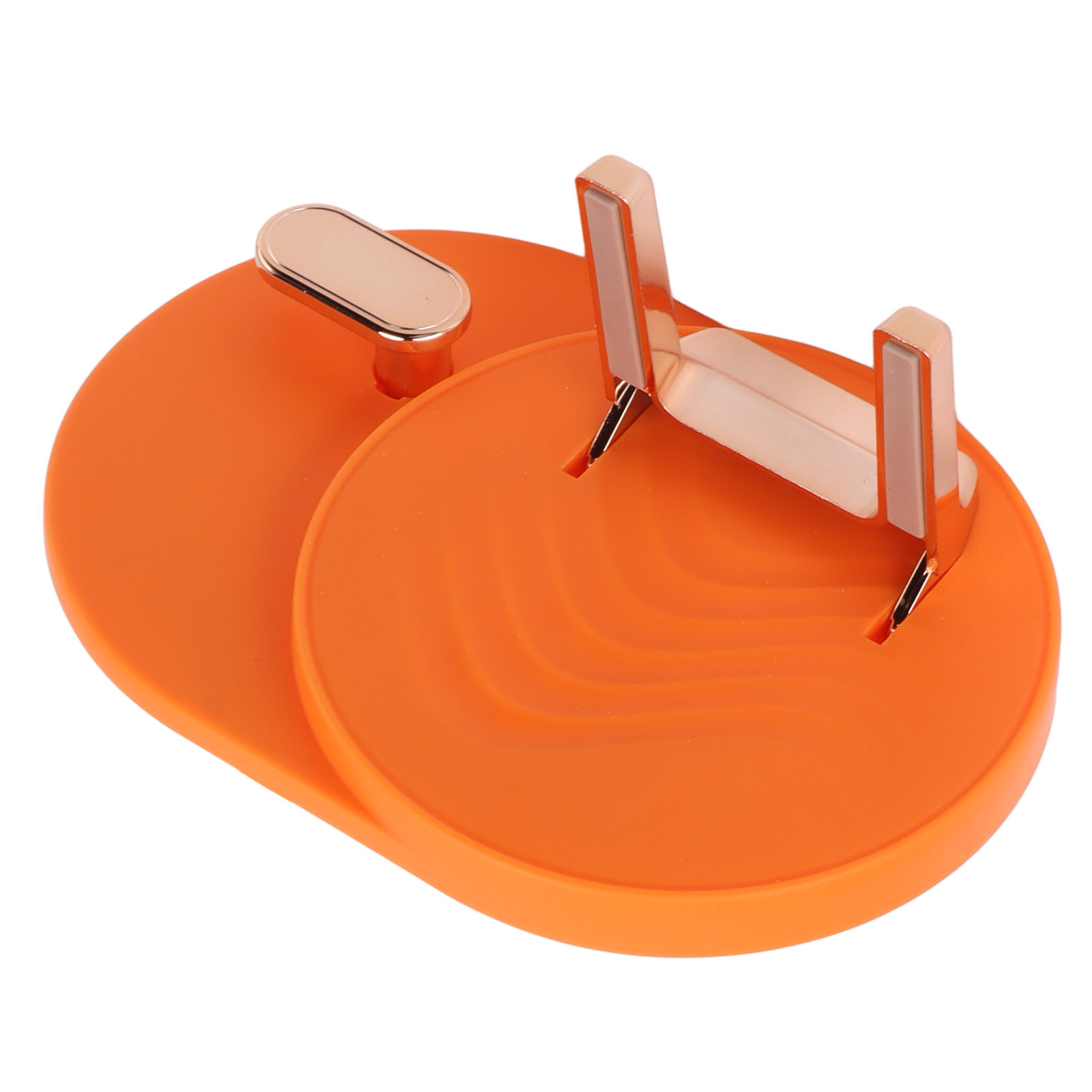 Wandmontierter Haartrocknerhalter, Platzsparend, Kabelmanagement Ohne Bohren, Orange. Ideal Fürs Badezimmer.