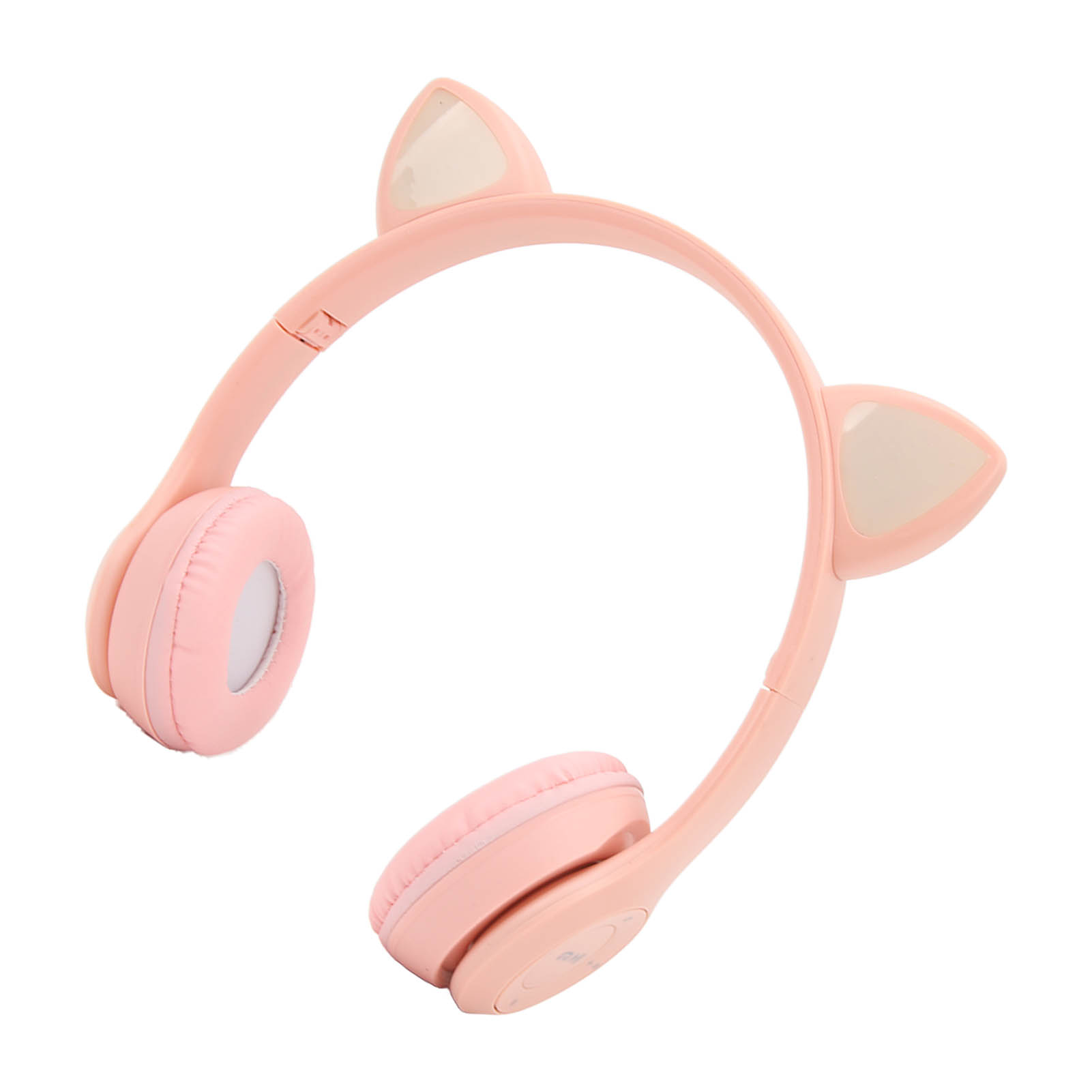 P47m Kabellose Kopfhörer, Niedliche Katzenohren, Led-licht, 400 Mah Akku, Pink, Ideal Für Spiele, Musik Und Mobile Geräte.