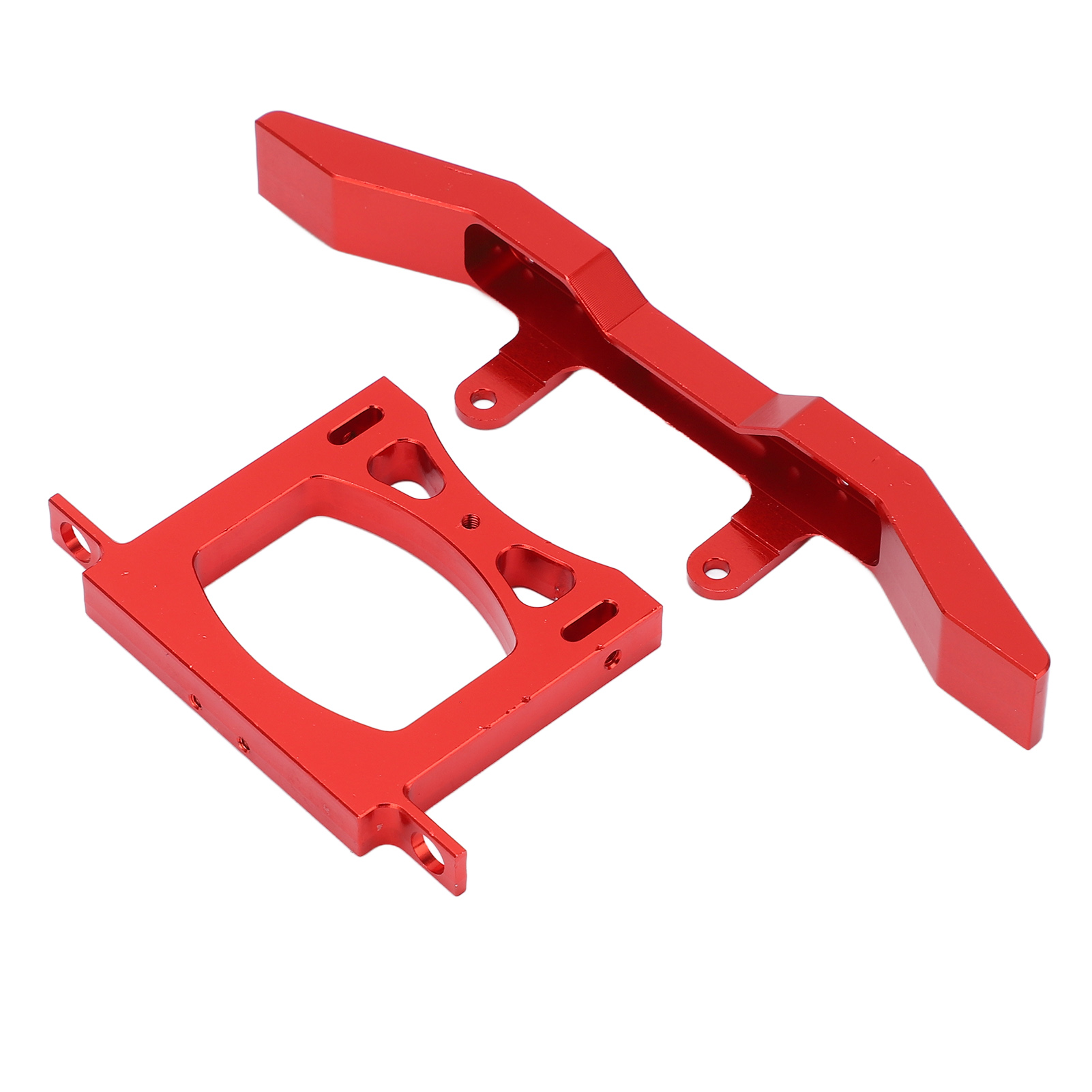 Front- Und Heckschutzset (stoßstangen) Aus Aluminium Für Ferngesteuerte Autos Im Maßstab 1:16 Wpl B14 B16 Q60 Q61 (rot)