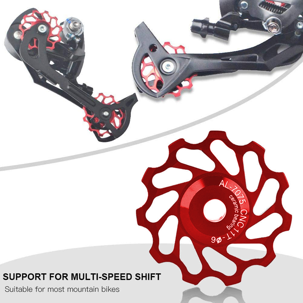 Mtb Rennrad Keramik-schaltwerk 7005 Aluminiumlegierung 11t 13t Führungsrolle Führungsrolle Lager