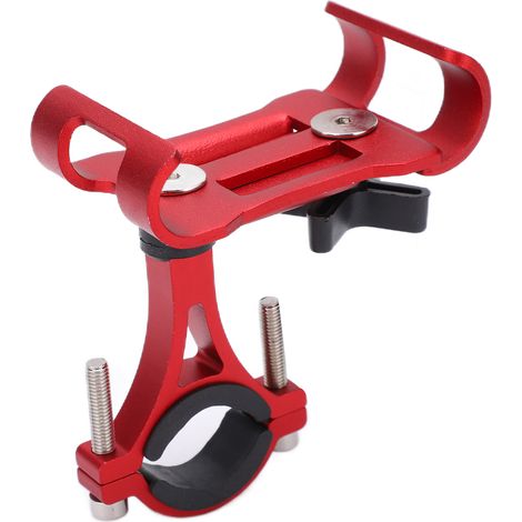 Drehbarer Fahrrad-handyhalter, Lenkerhalterung, 360°-drehung, Kompatibel Mit Smartphones Von 3,5 Bis 6,5 Zoll (rot).