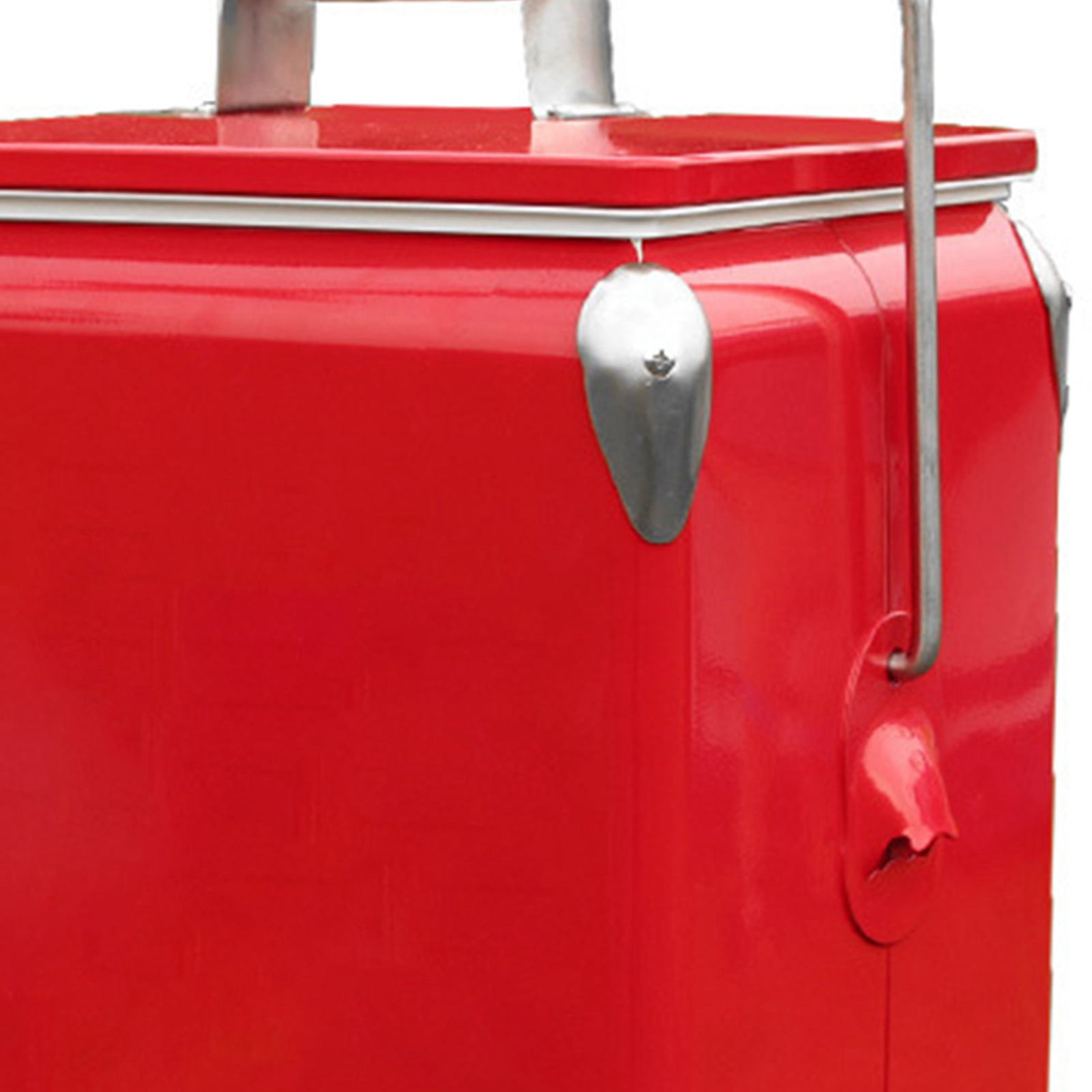 Retro Cola Mini-kühlschrank, 13 L, Tragbarer Reisekühlschrank Für Camping Und Picknicks, 38 X 32 X 24 Cm, Rot