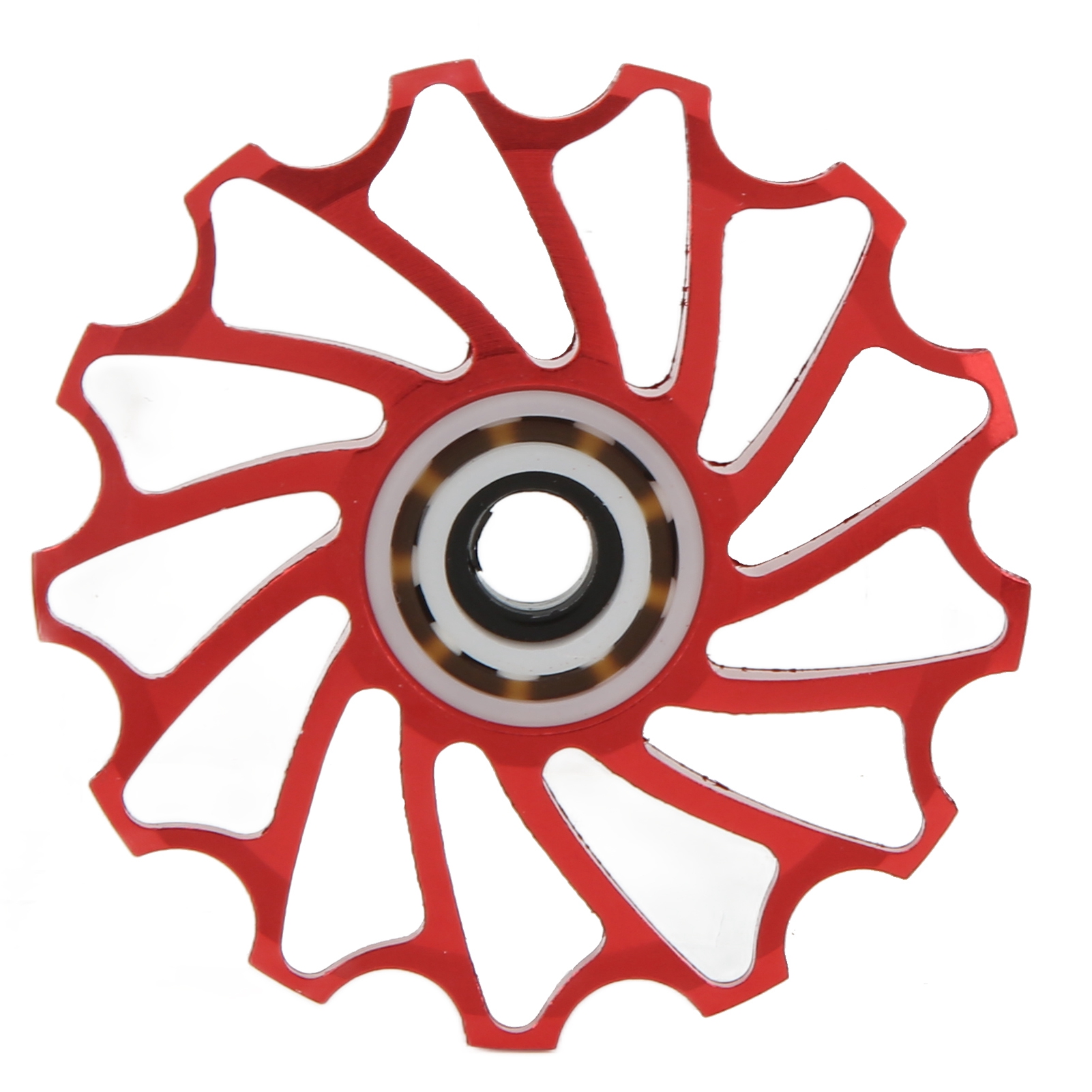 Wake Bike Schaltwerksführungsrolle, Aus Aluminiumlegierung Mit Keramiklagern, Für Mountainbikes (rot)