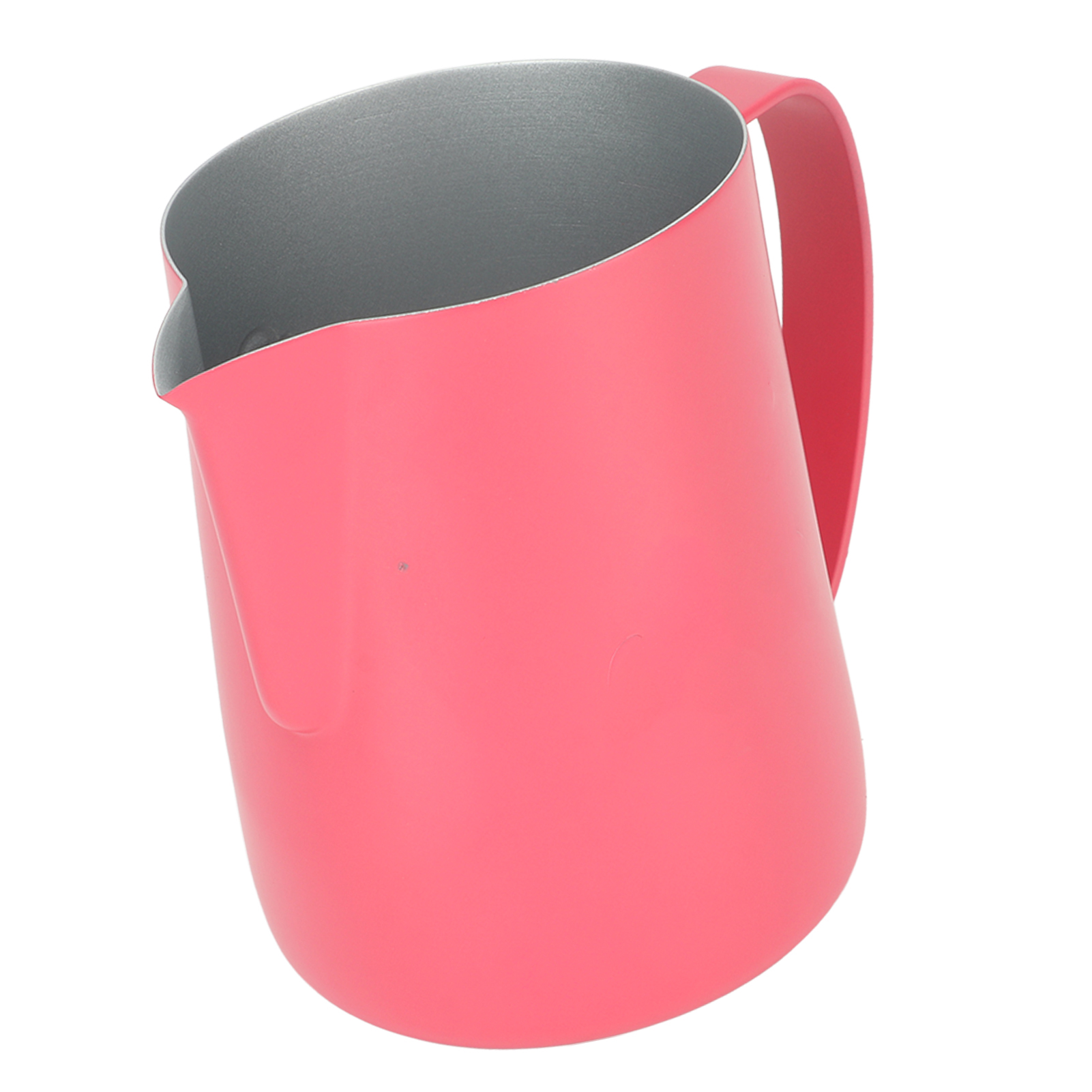 450 Ml Milchkännchen Aus Edelstahl, Rot, Mit Abgeschrägtem Muster, Ideal Für Kaffee Und Milch.