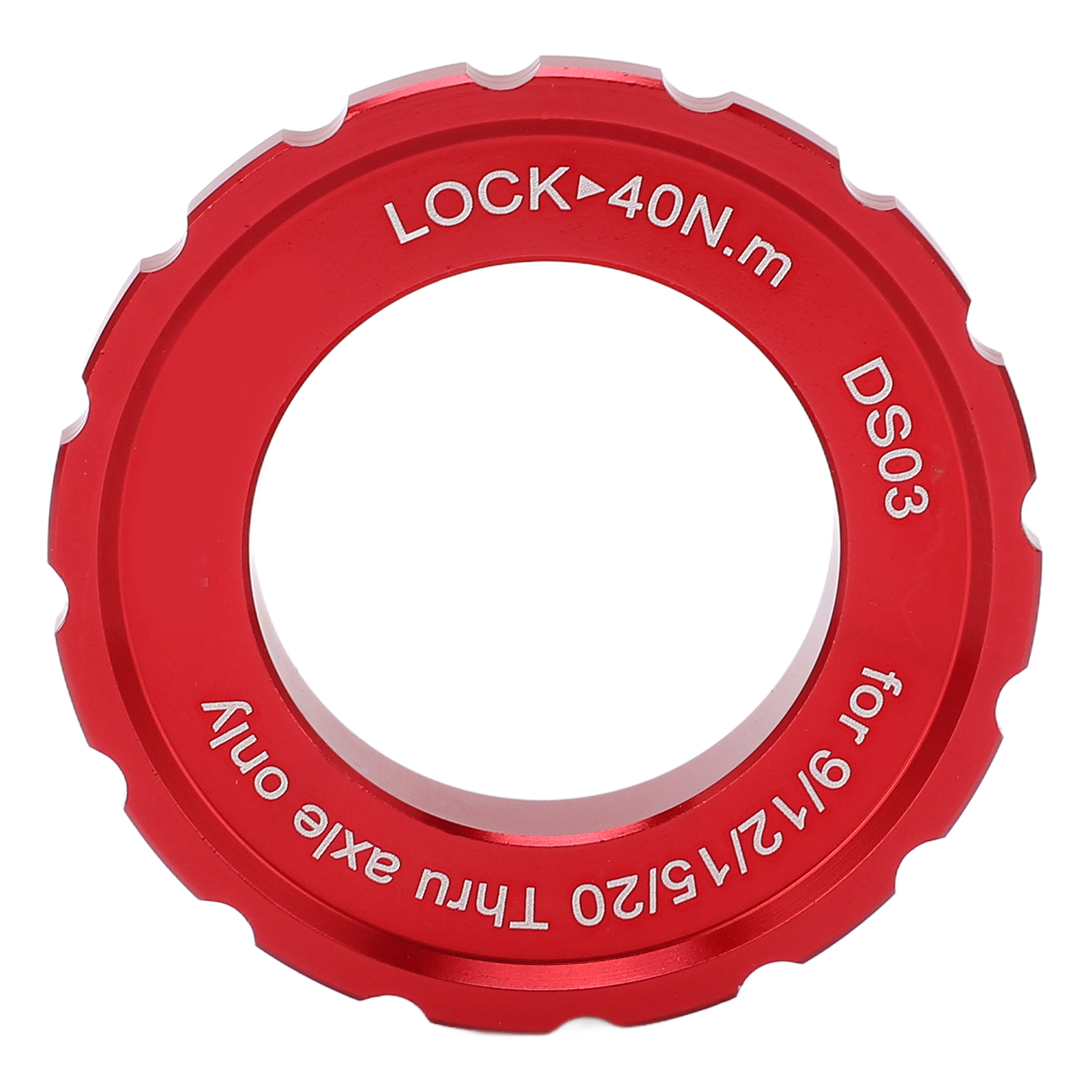 Meijun Centerlock-sicherungsring Für Radnabe, Radachse, Bremsscheibe, Für Mountainbike (rot)