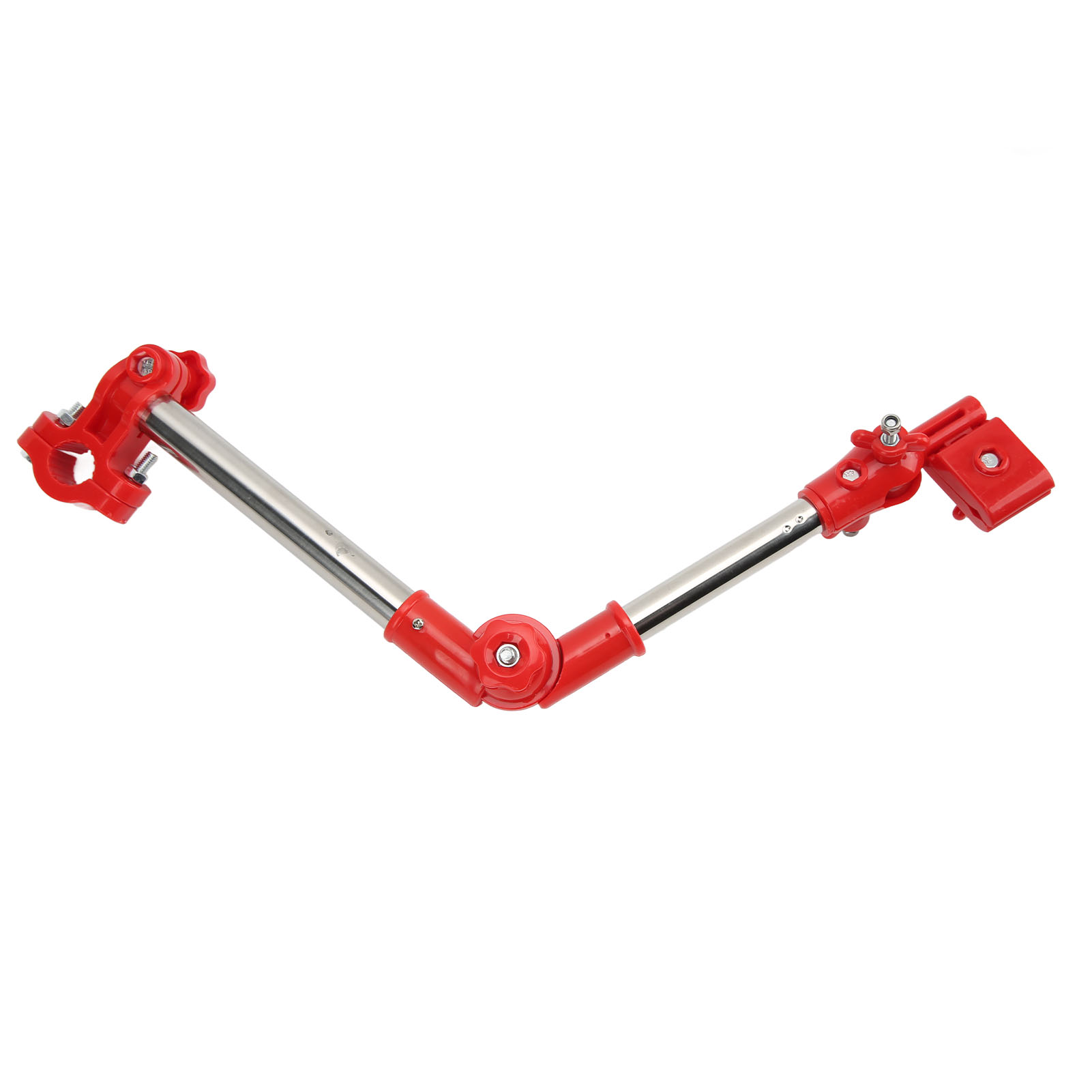 Schirmhalter Aus Edelstahl Für Fahrrad, 360° Drehbar, Für Kinderwagen, Rot