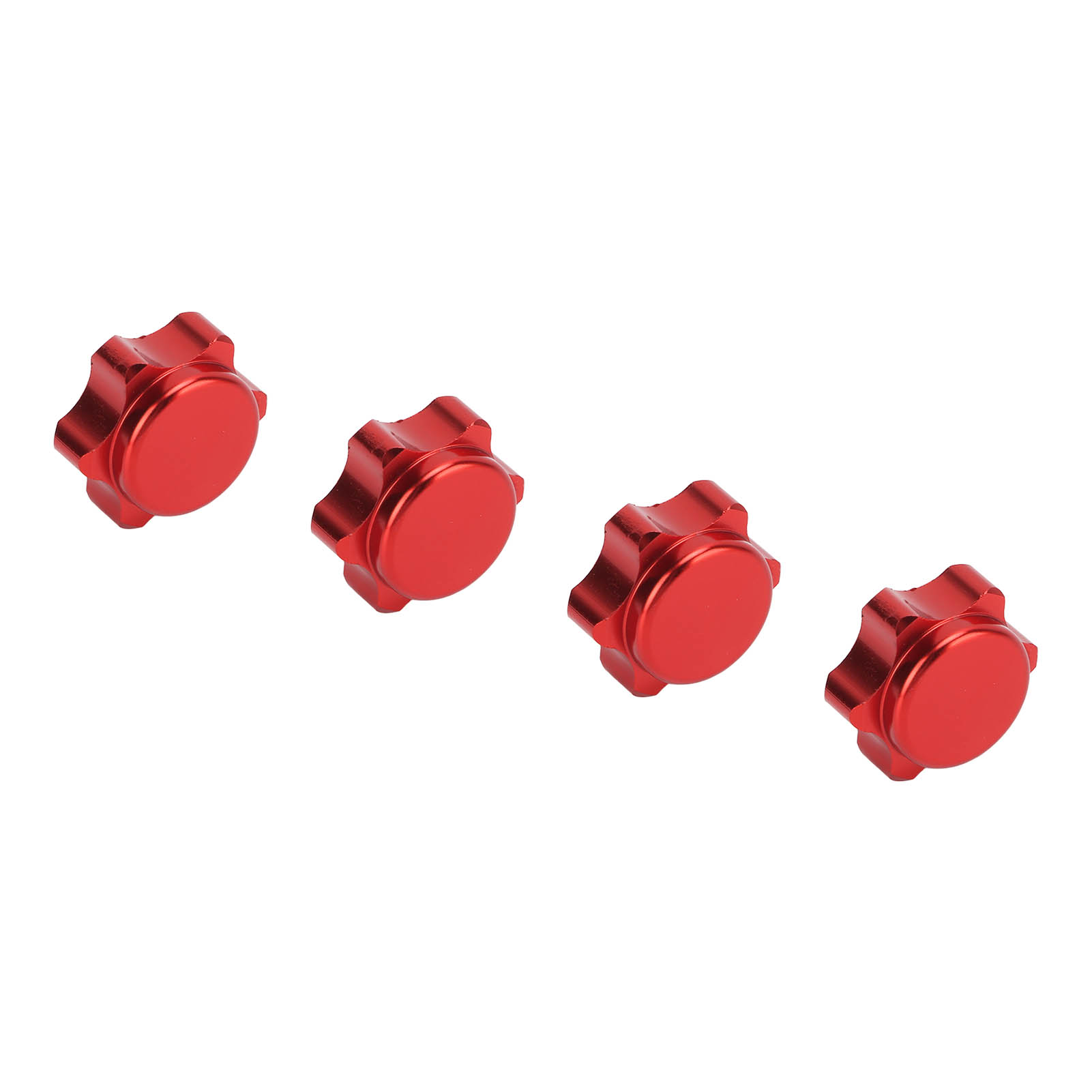 17-mm-staubschutzkappe Aus Aluminium Für Felgen Von Rc-modellautos Im Maßstab 1:8, Rot