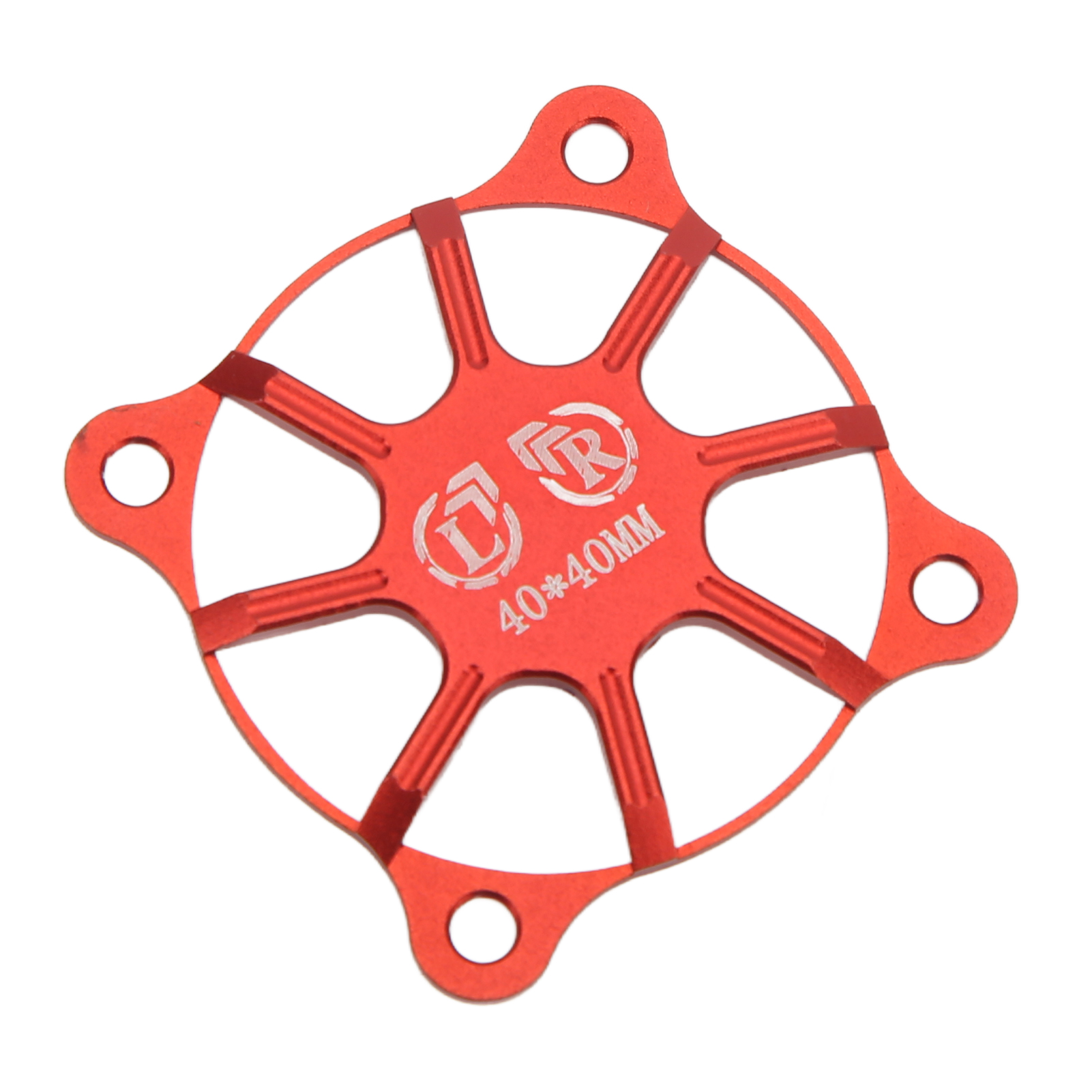 40x40 Mm Rc-lüfterabdeckung Aus Aluminiumlegierung, Motorschutzzubehör, Rot