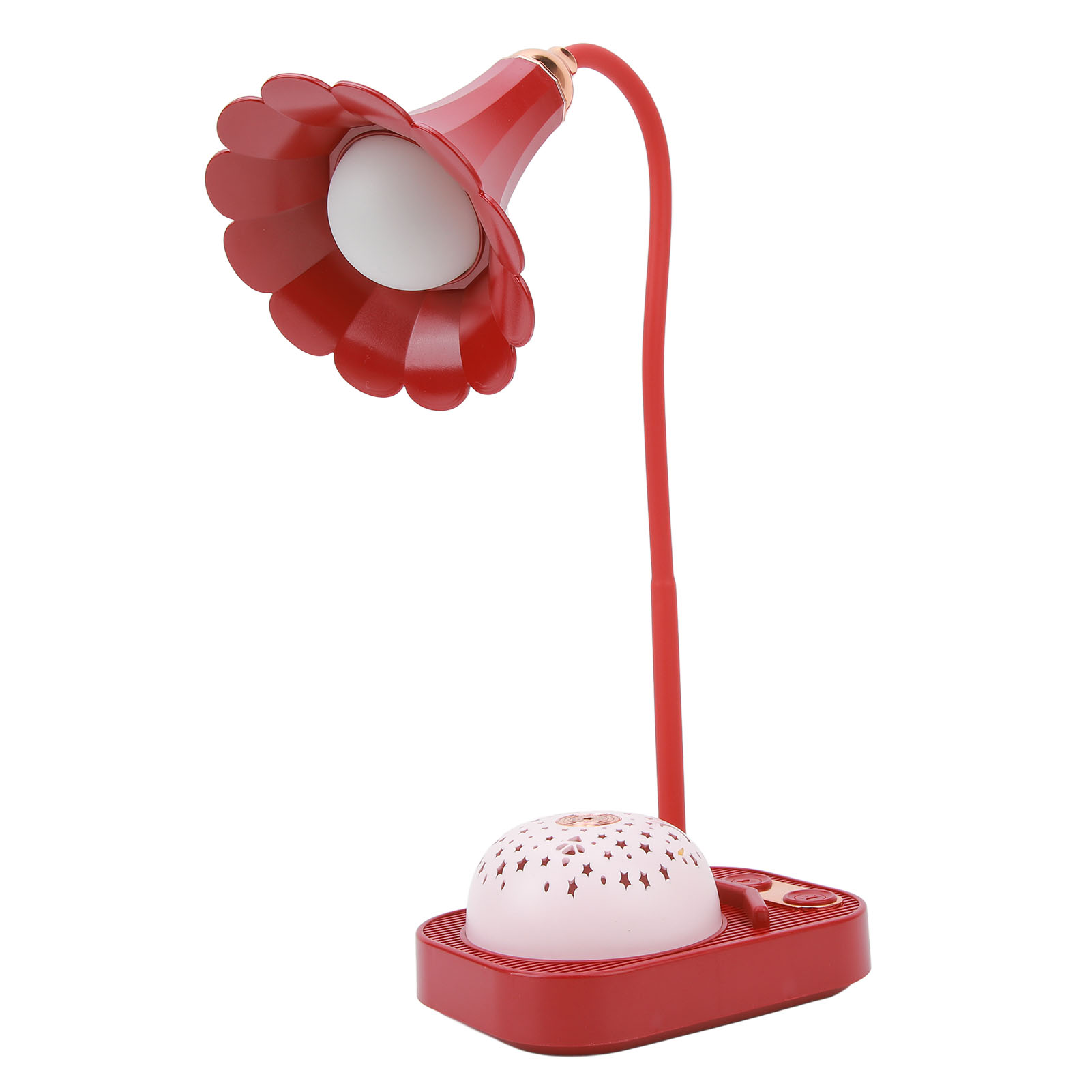 Led-schreibtischlampe Mit Schallplattenprojektion, Touch-steuerung Und Usb-ladeanschluss