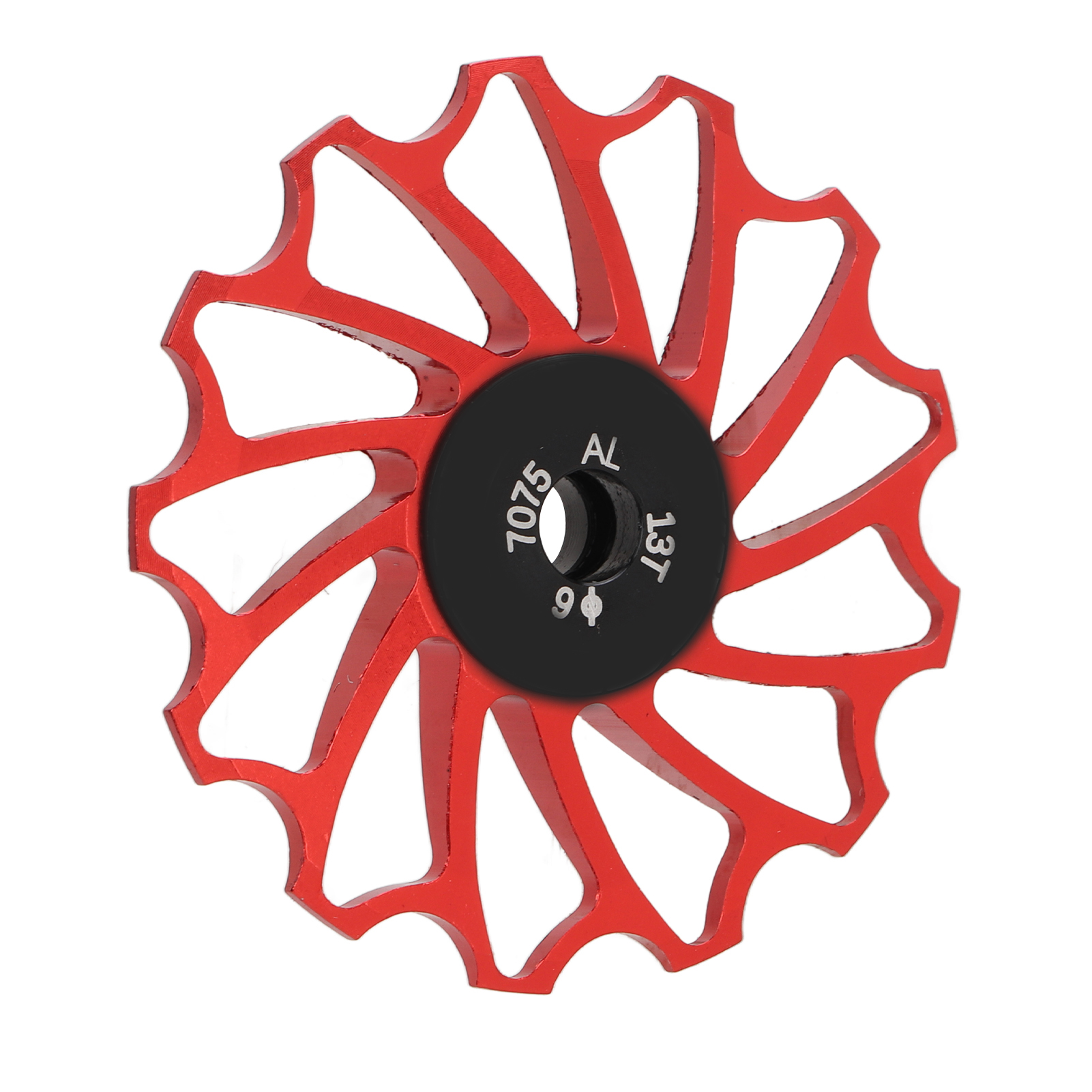 Schaltwerksrolle Für Mountainbikes, Metall, Keramik, 13 Zoll, Führungsrolle, Spannrolle, Rot