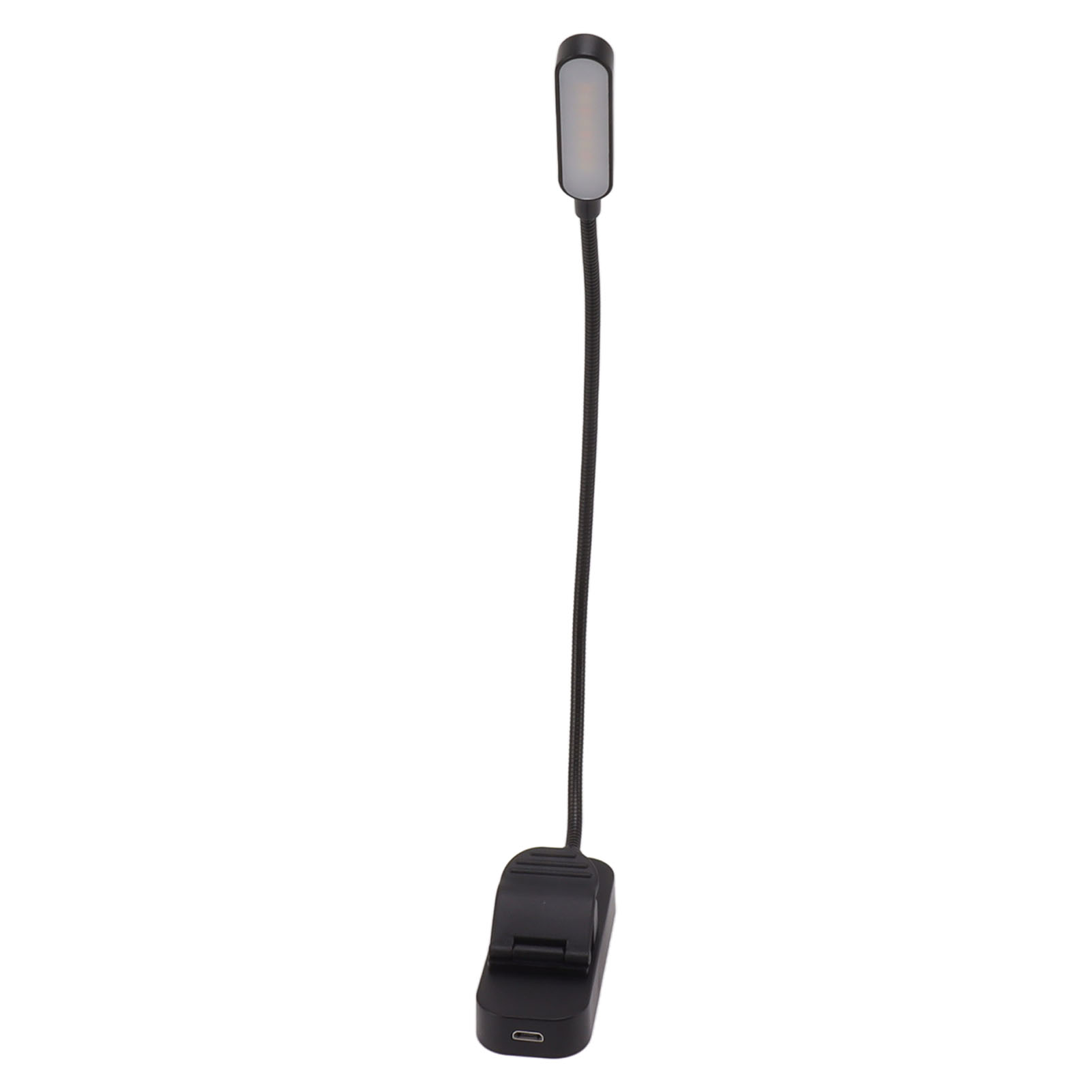 Wiederaufladbare Usb-leselampe Mit Clip, 3 Helligkeitsstufen, 8 Leds, Augenschutz, Einschlafhilfe, Schwarz