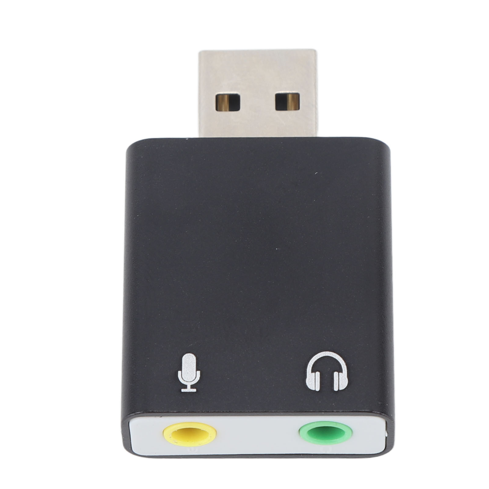 Externe Usb-7.1-kanal-stereo-soundkarte, Usb-auf-3,5-mm-kopfhöreranschluss-adapter Für Laptop Oder Desktop-computer, Schwarz
