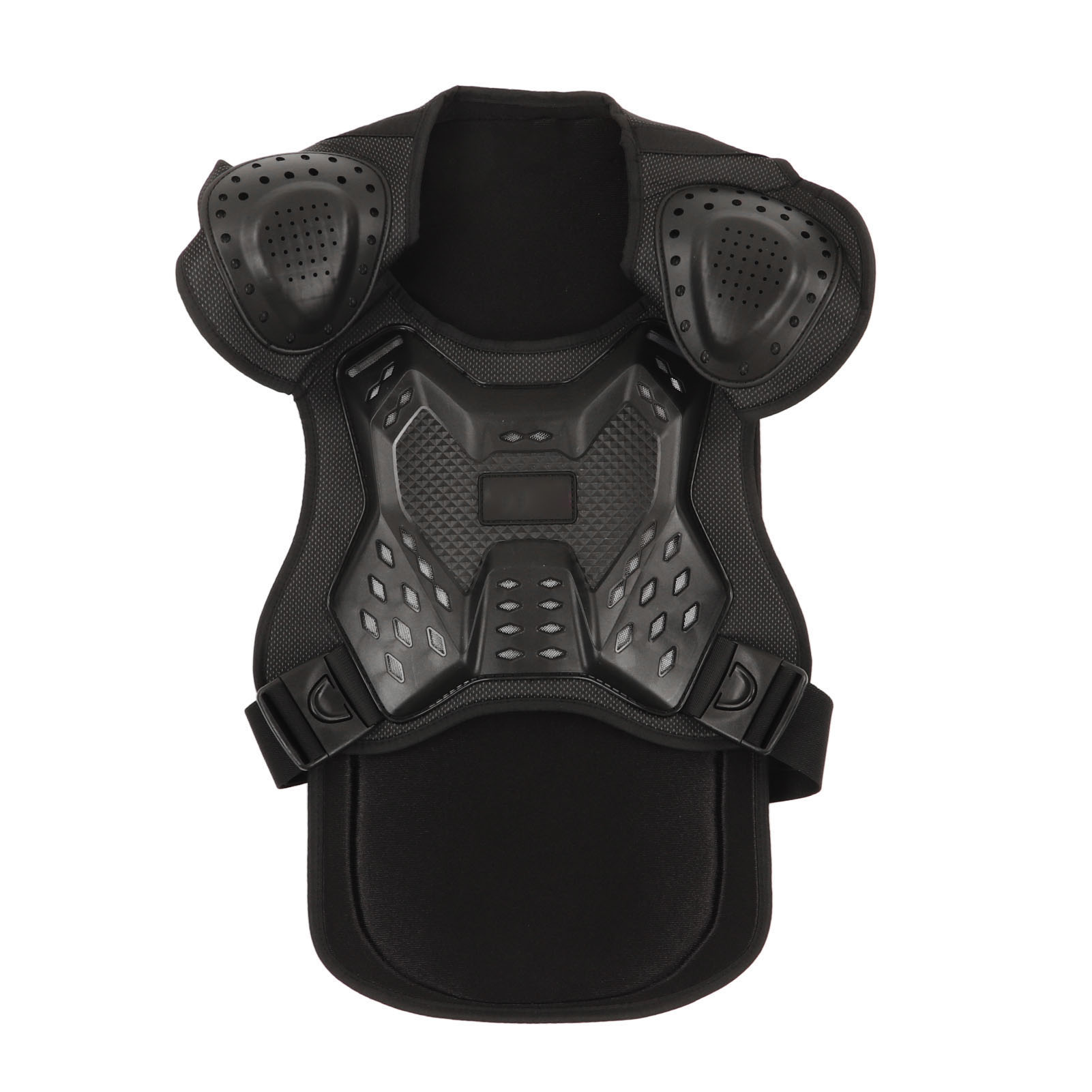 Ganzkörper-schutzweste Für Erwachsene Mit Brust- Und Rückenschutz, Ideal Zum Radfahren, Motorradfahren, Motocross, Skifahren Und Skaten. Schwarz, Größe L.