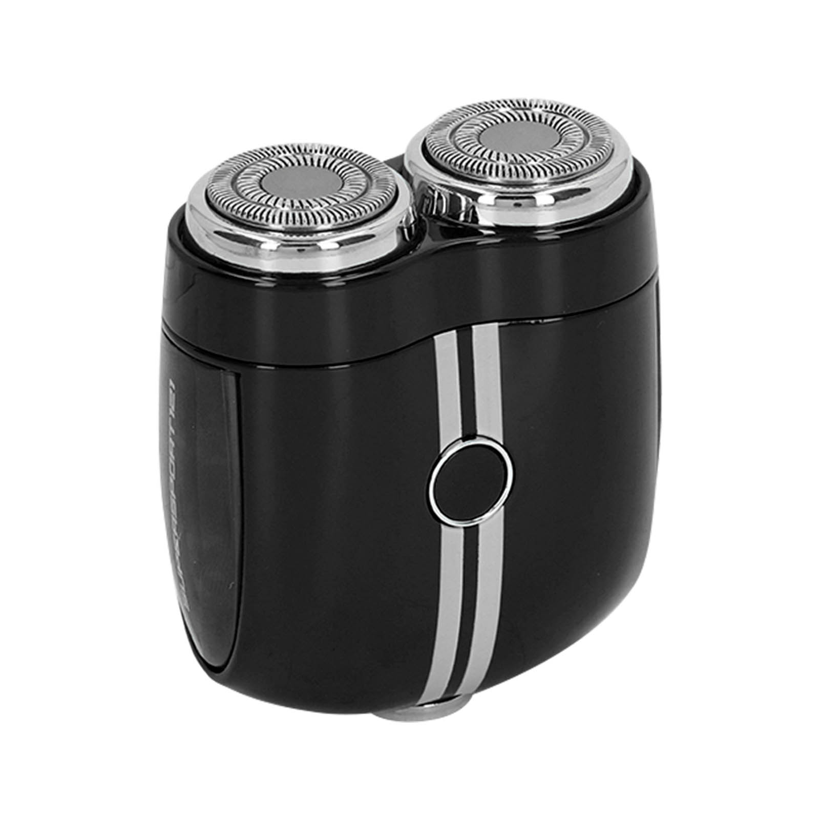 Elektrischer Mini-bartrasierer, Usb-c-ladeanschluss, Gebogener Scherkopf, Nass-/trockenrasur, Wasserdicht (ipx7), Schwarz