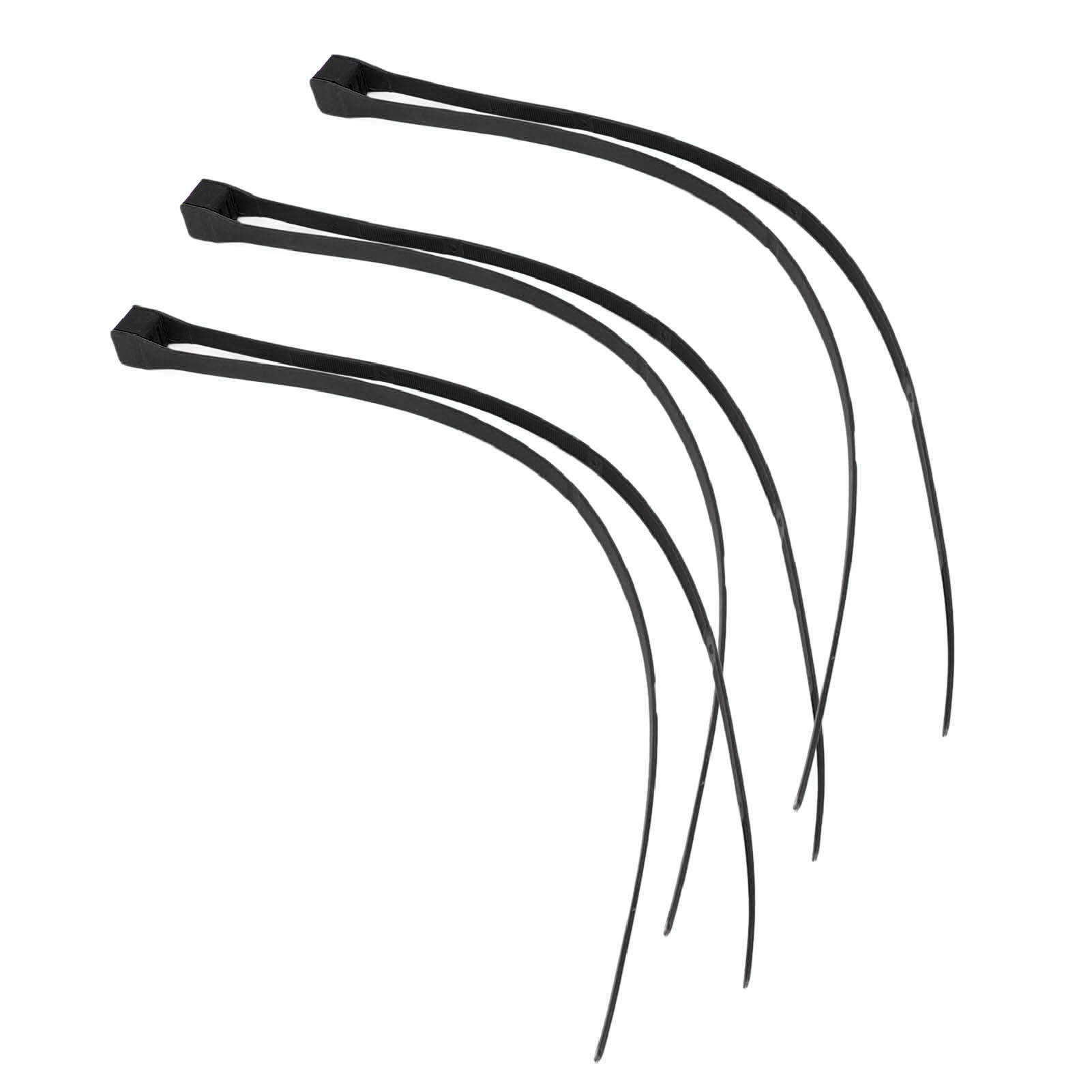 Selbstsichernde Nylon-kabelbinder Mit Zugring Für Outdoor-sportgeräte Cs, Schwarz
