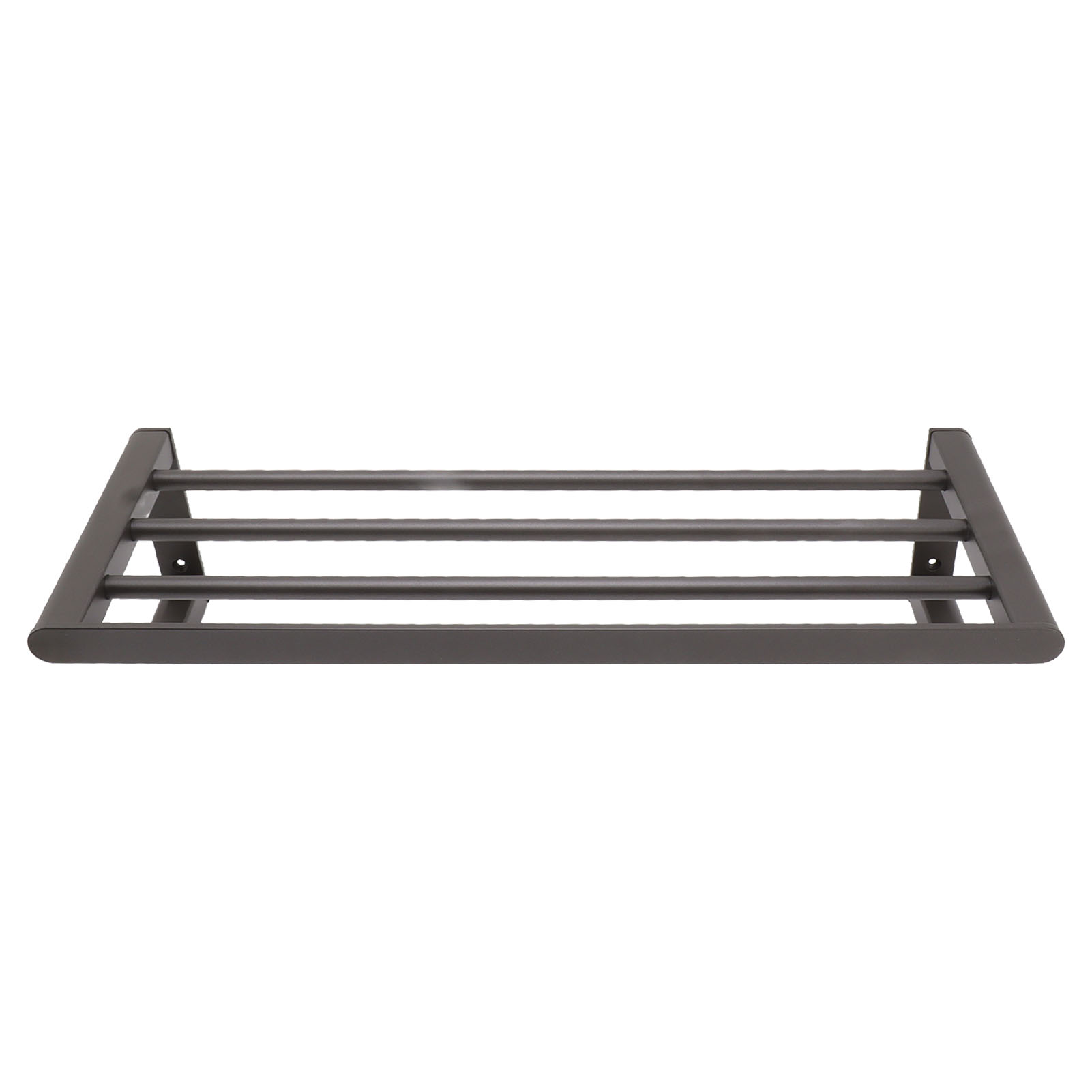 Wandmontierter Handtuchhalter Aus Aluminium Fürs Badezimmer, Schwarz, Bohren Erforderlich