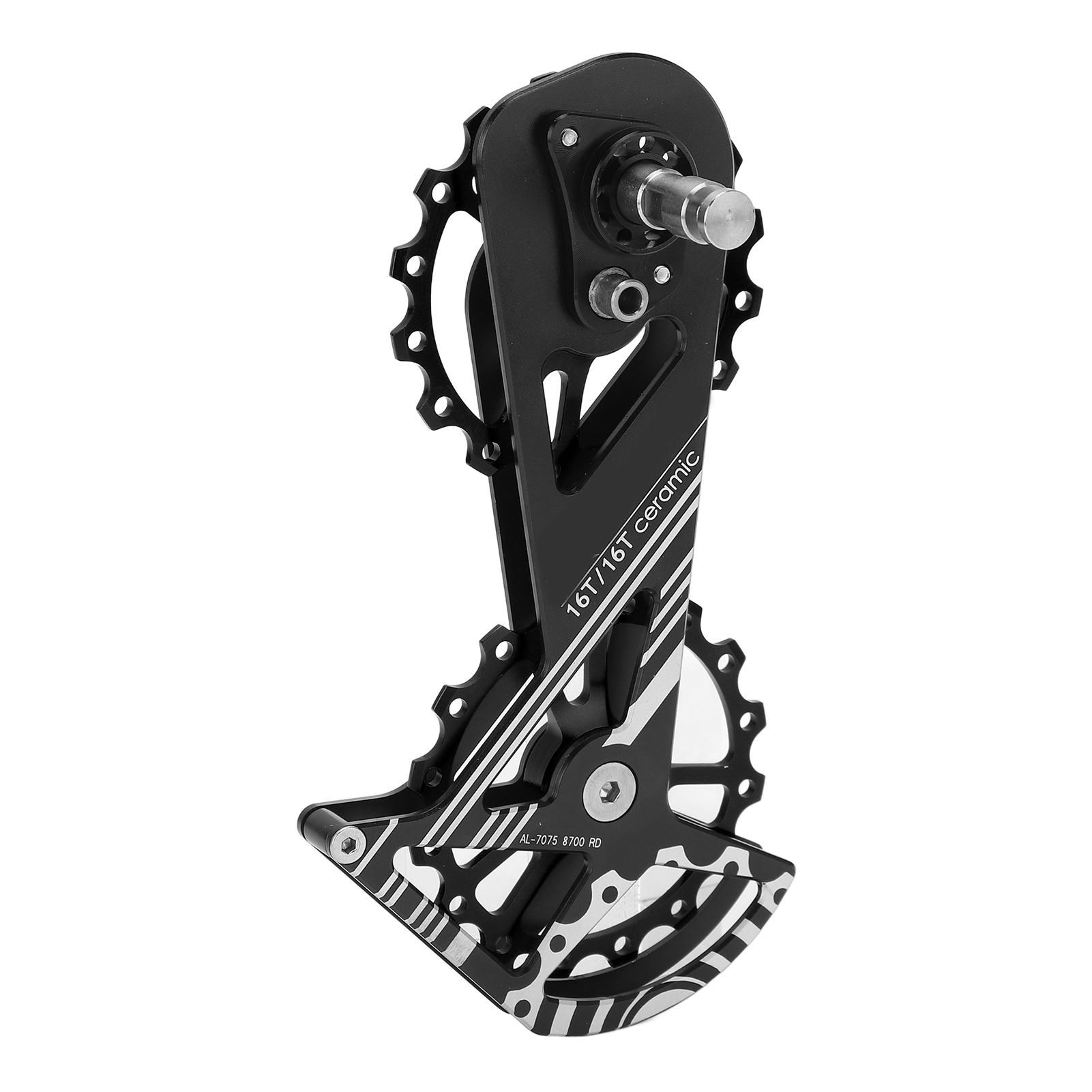 Meroca 8700rd 16t Schaltwerksröllchen Aus Robuster Aluminiumlegierung, Schwarz