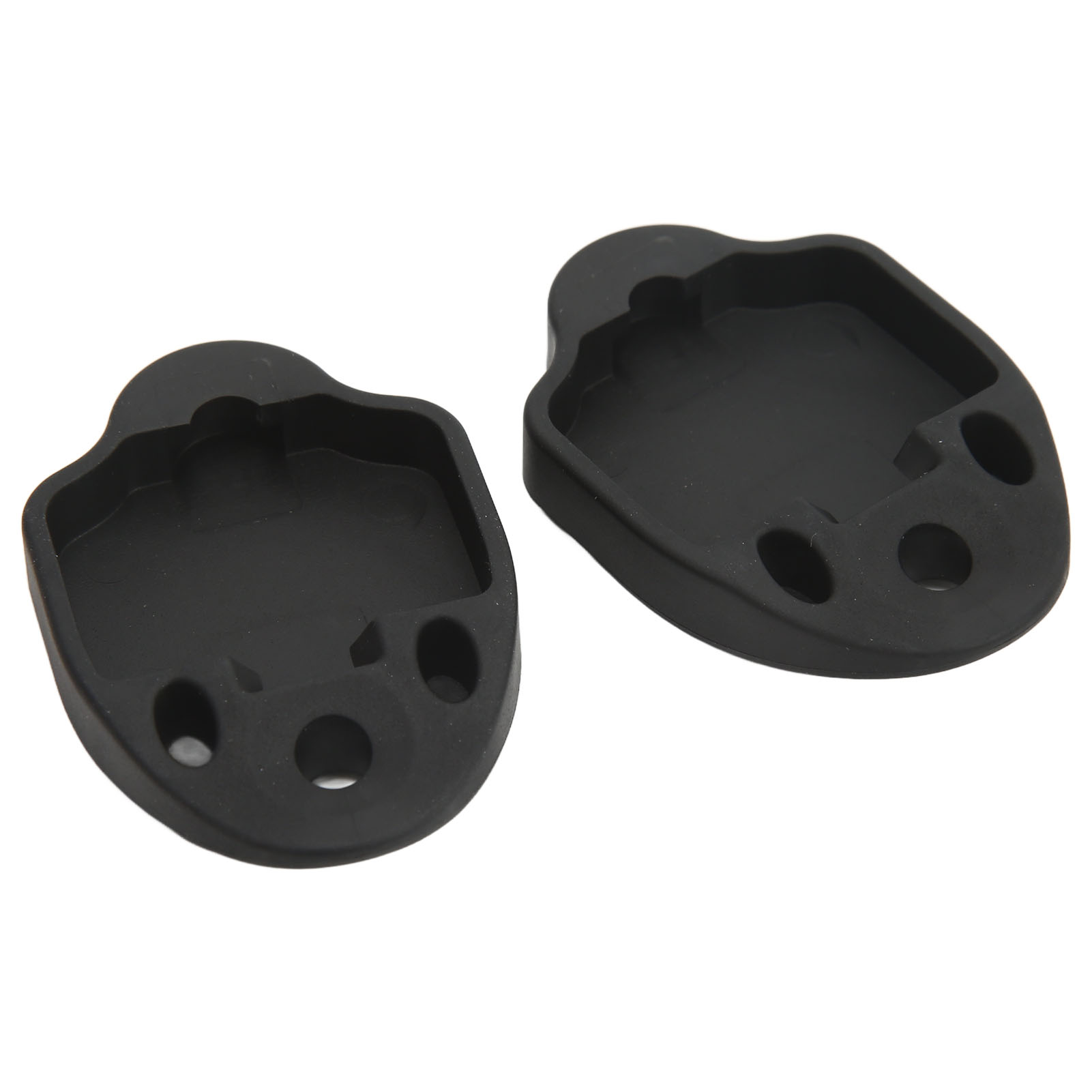 Paar Gummi-klettverschlusskappen Für Mountainbike-schuhe, Schutzkappen Für Schuhplatten, Schwarz