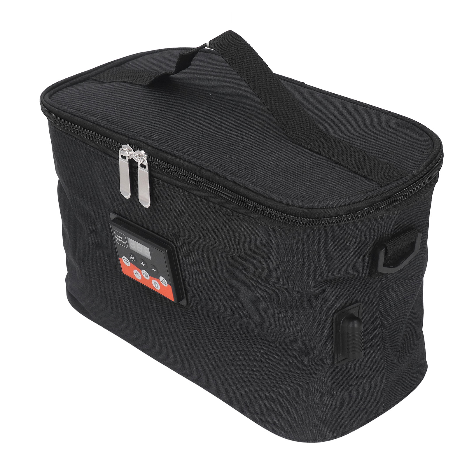 30w Auto-heiztasche, 8l, Einstellbare Temperatur, Mit Griff, 12v Tragbarer Speisenwärmer, Schwarz, Ideal Für Reisen Und Mittagessen.