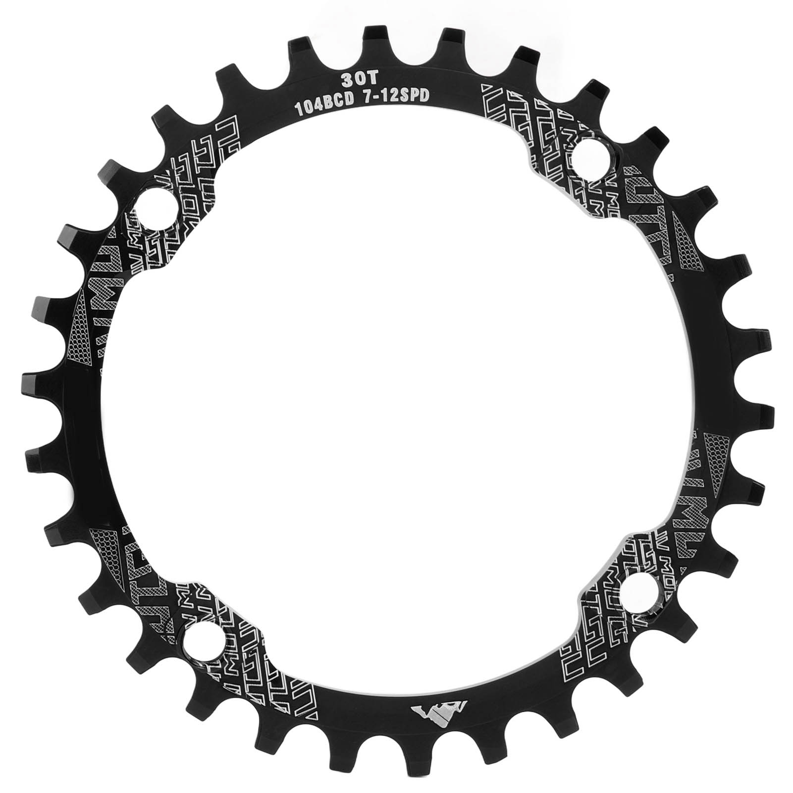 104 Mm Lochkreis, 30 Zähne, Singlespeed-kettenblatt Aus Aluminiumlegierung, Kurbelgarnitur-zubehör Für Mountainbikes, Schwarz