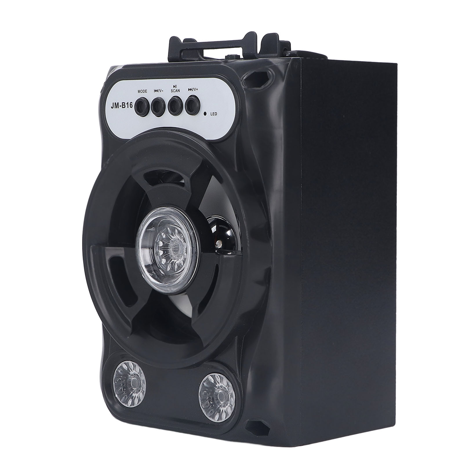 Mini-tragbarer Schwarzer Bluetooth-lautsprecher Mit Kräftigem Bass Und Eingebautem Akku, Ideal Für Partys Zu Hause Und Auf Reisen.
