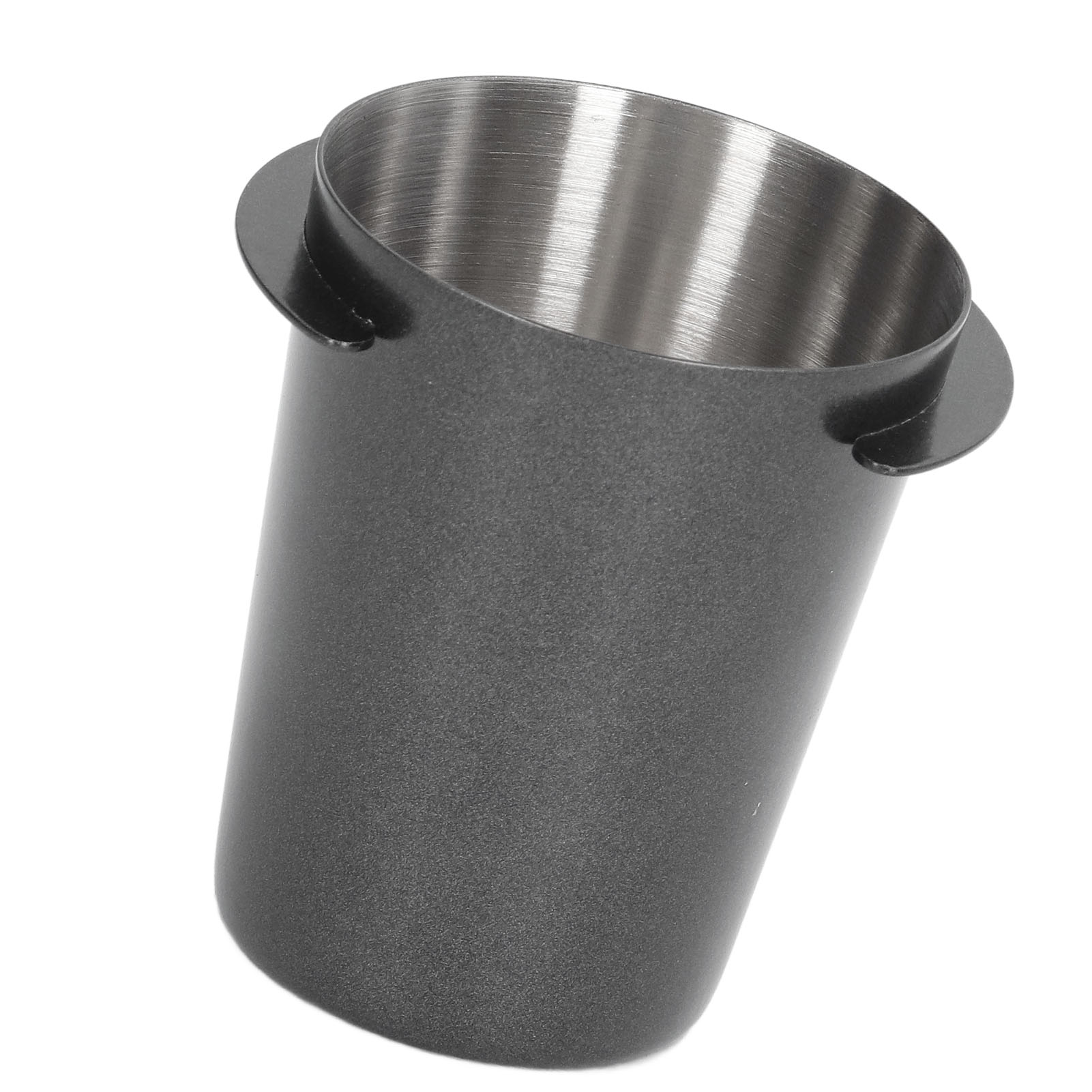 58 Mm Kaffeelöffel Aus Poliertem Edelstahl, Geeignet Für Gemahlenen Kaffee, Schwarz