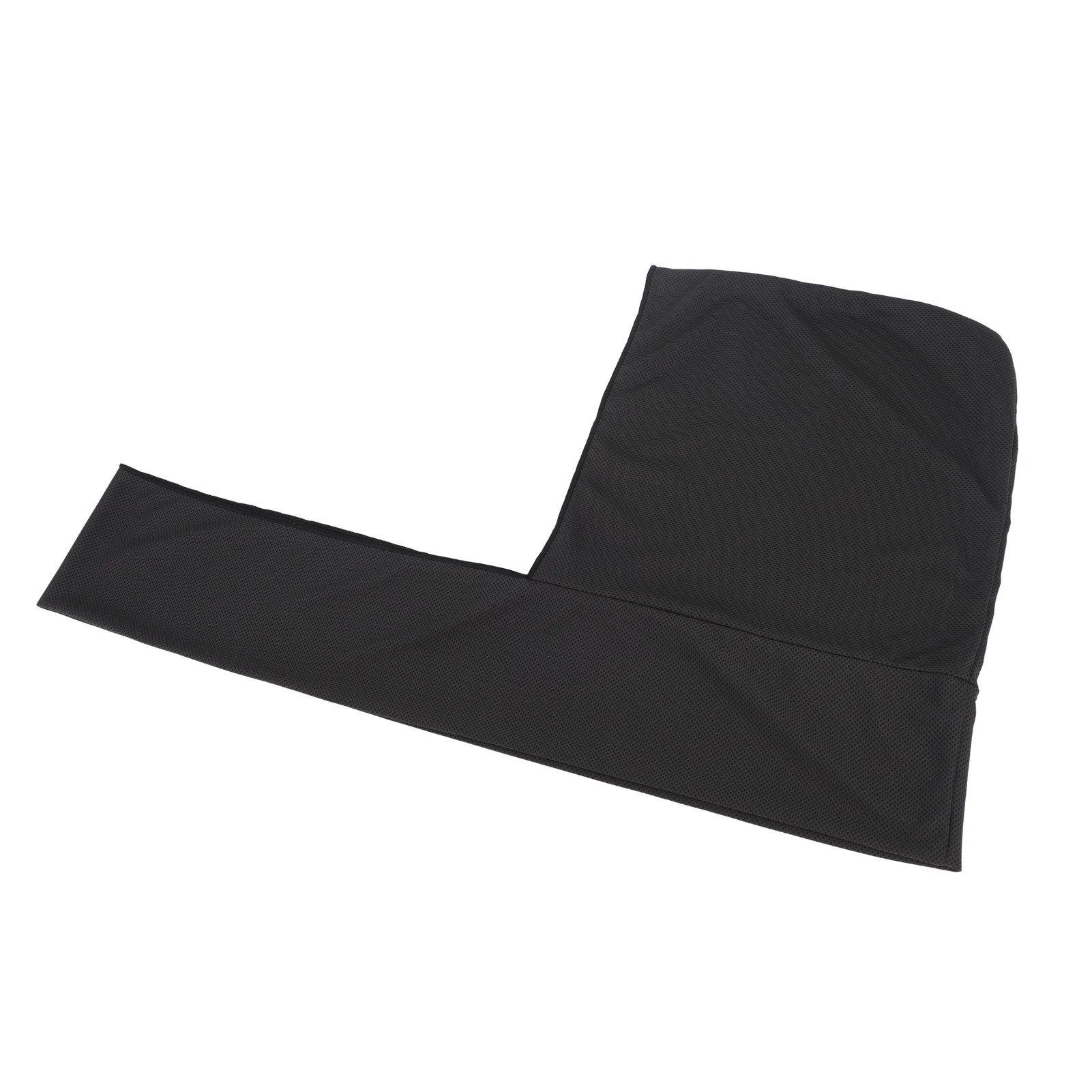 Kühlender U-förmiger Mikrofaser-hoodie, Sofortiger Kühleffekt, Atmungsaktives Sonnenschutzhandtuch Für Heißes Wetter, Schwarz