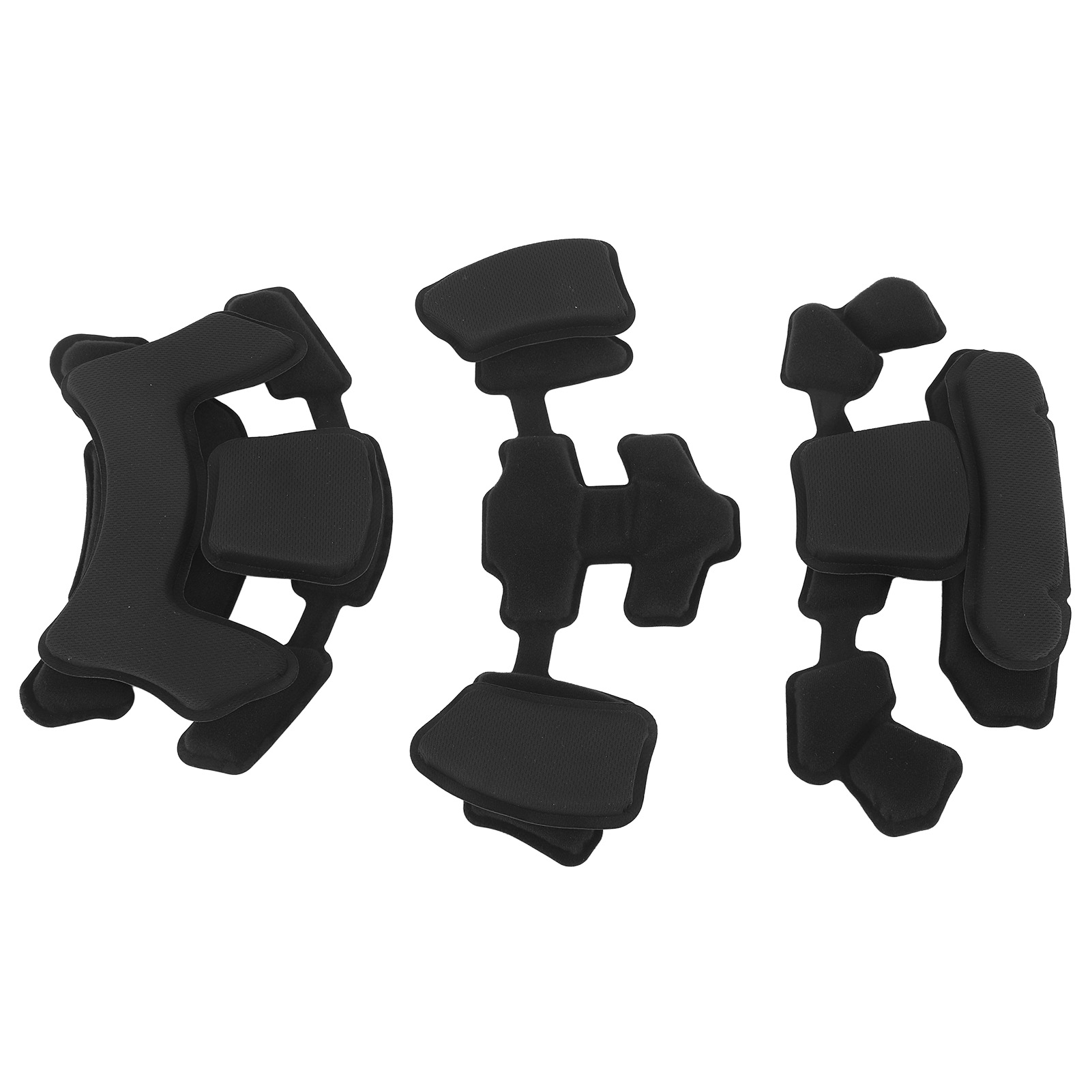 Helmpolsterung, Helmfuttersystem, Universelle Ersatzschaumstoffpolster, Schwarzes Schutz-innenpolster-set