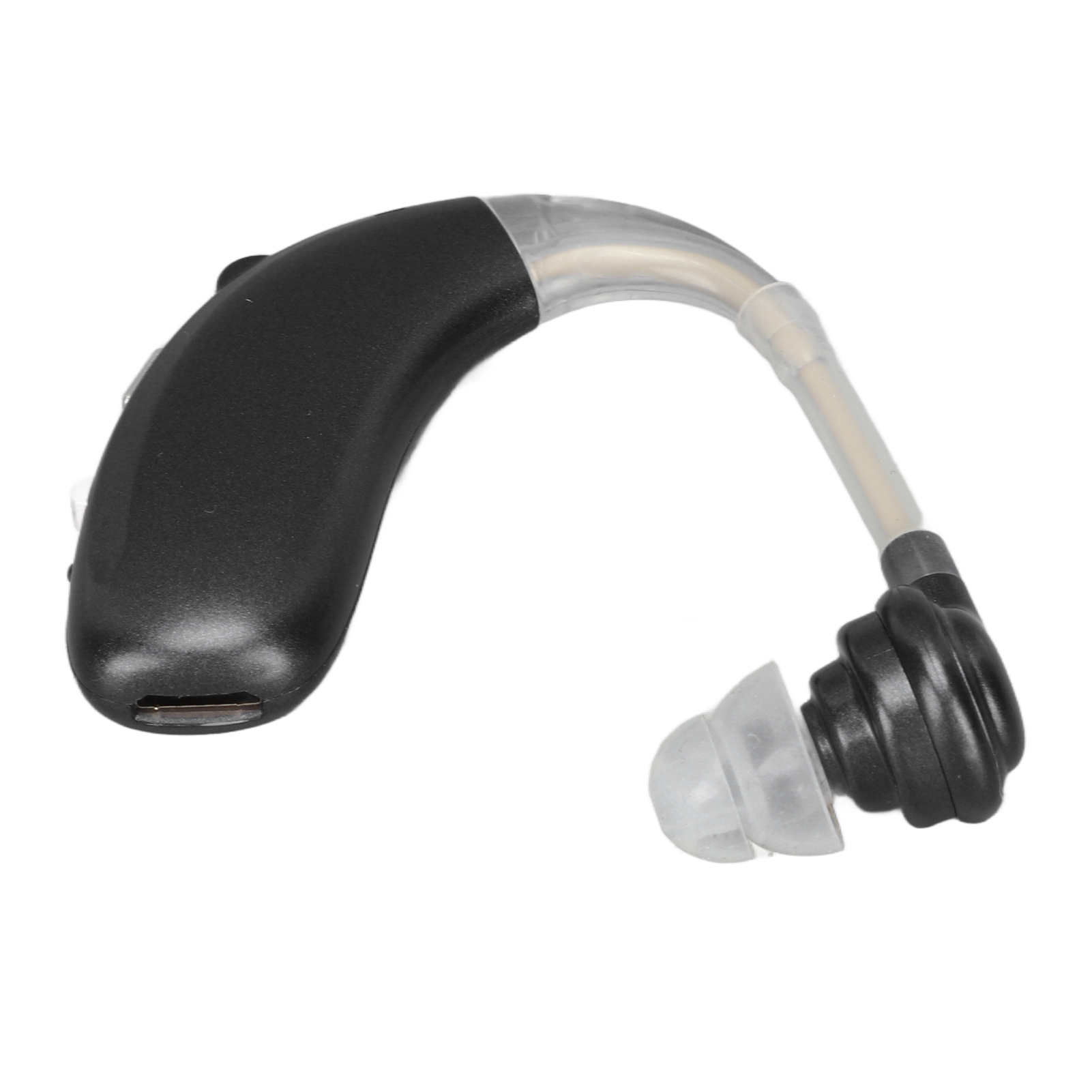 Mono-audio-kopfhörer Mit Klangverstärker, Wiederaufladbare Bluetooth-in-ear-kopfhörer Für Hörgeräte, Schwarz, Speziell Für Das Ansehen Von Filmen Entwickelt.