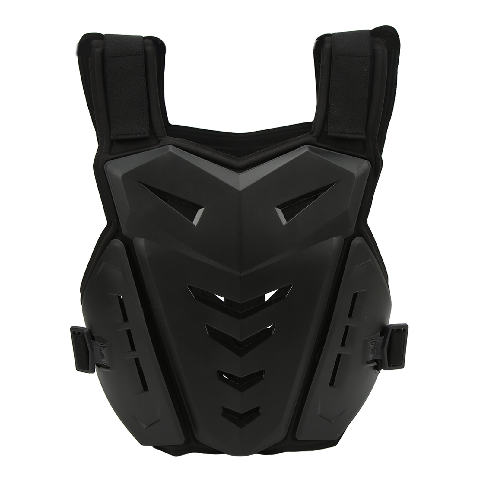 Motorrad-schutzweste, Hochgradig Schützend, Stoßdämpfend Und Atmungsaktiv, Schwarzer Unisex-brustschutz, Geeignet Für Offroad-motorräder.