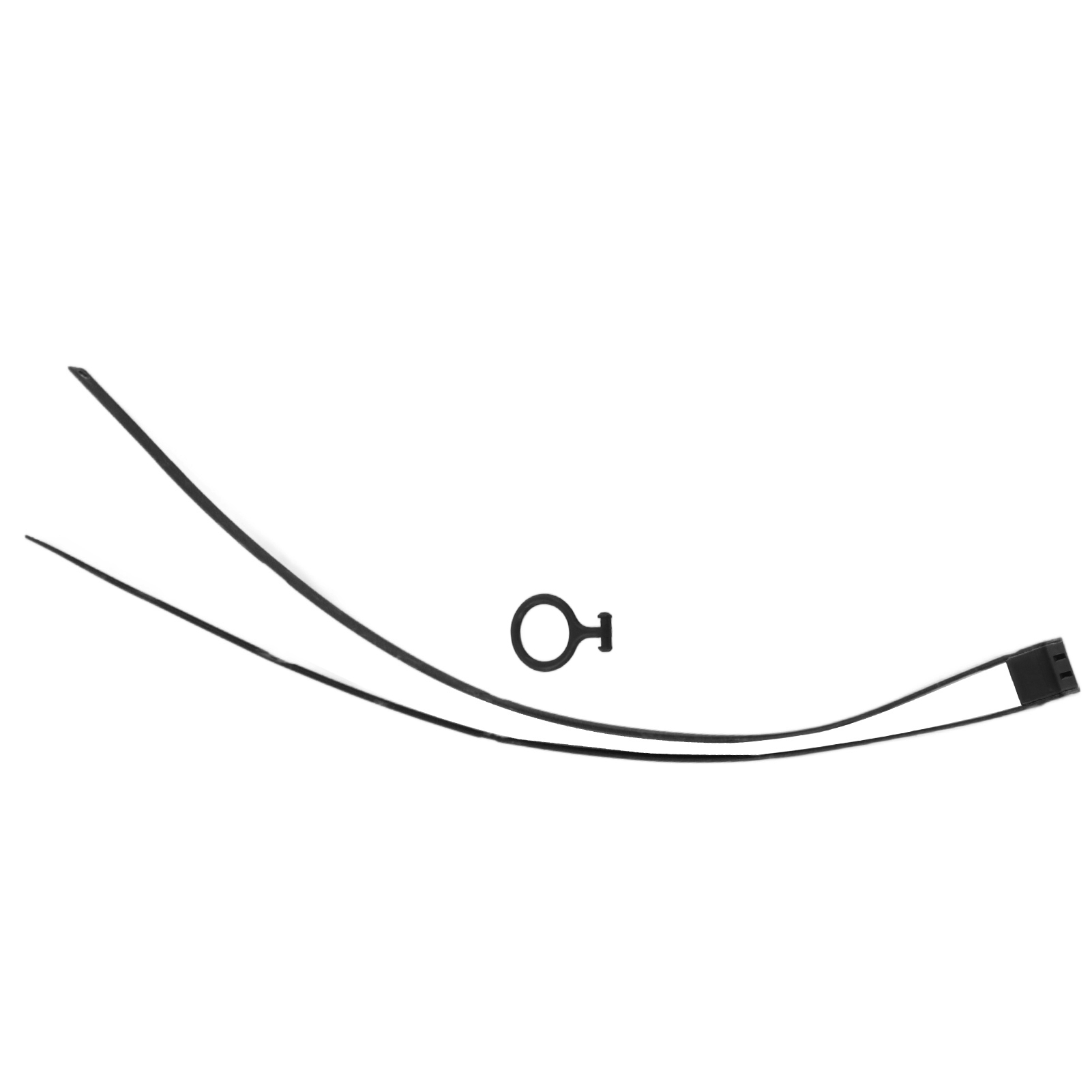 Flexible, Selbstsichernde Doppelring-schlauchschelle Aus Kunststoff Mit Zugring, Für Outdoor-sportgeräte, Schwarz