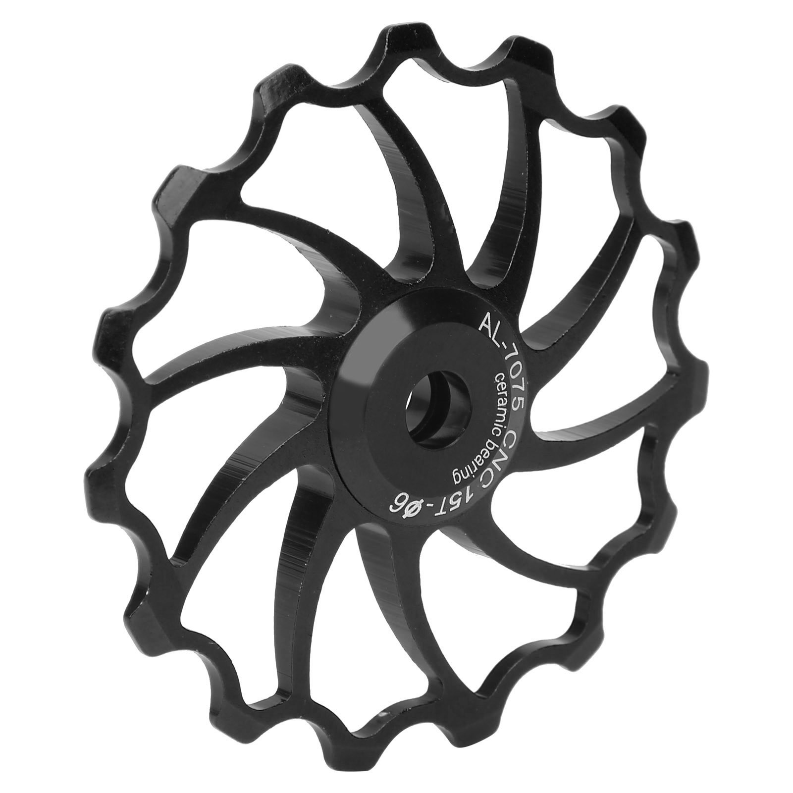 15t Fahrrad-schaltwerksrolle Aus Aluminiumlegierung Mit Keramiklager, Schwarz