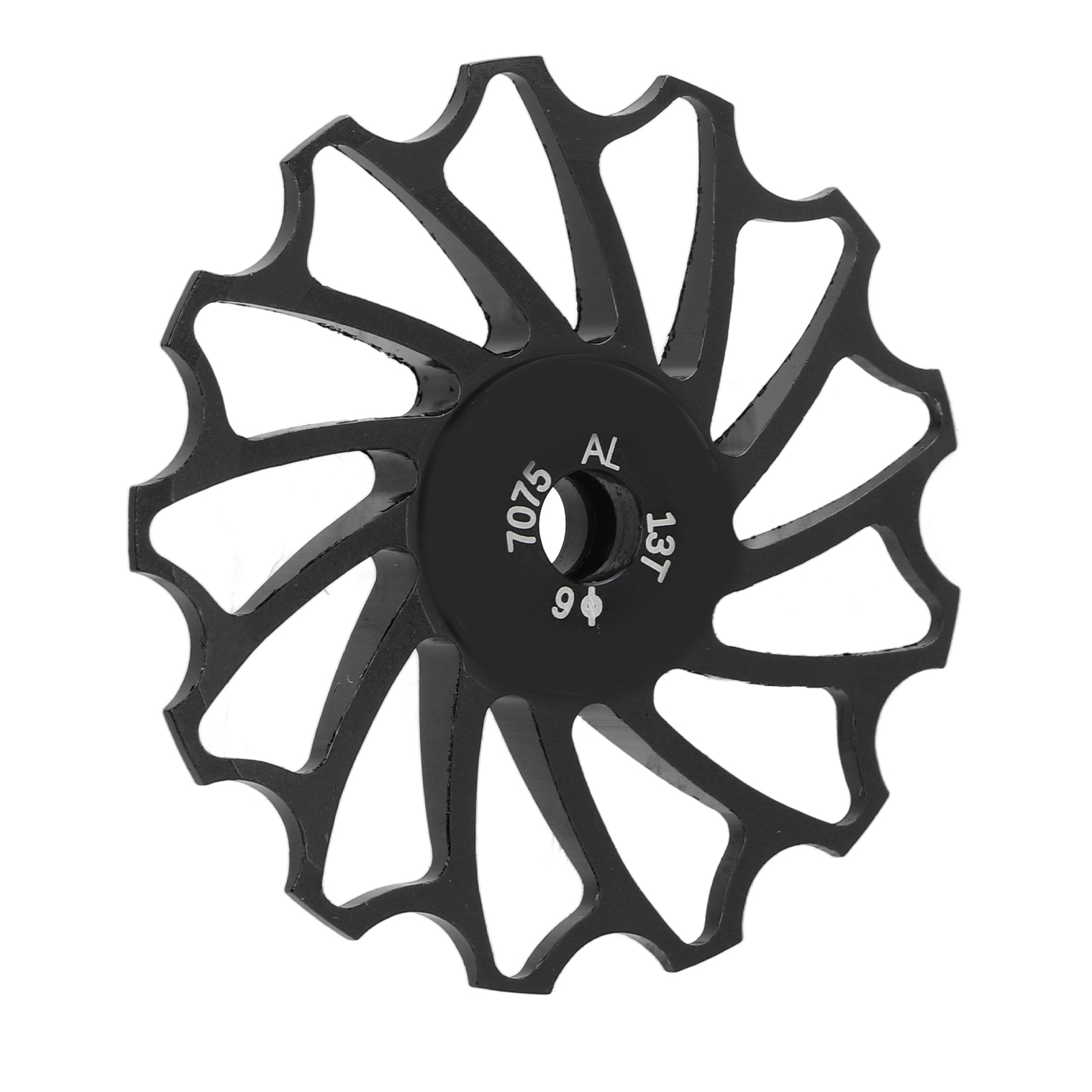 Schaltwerk Für Mountainbikes, Metall, Keramik, 13-zoll-führungsrolle, Spannungsregler, Schwarz