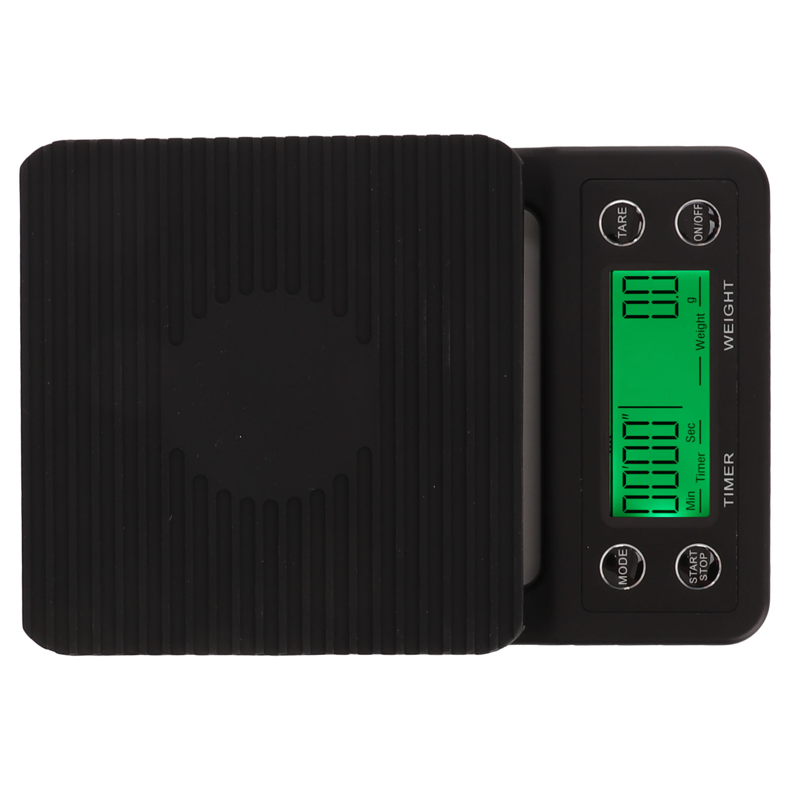 Tragbare Kaffeewaage Mit Elektronischem Dosierer, 0,1 G Genauigkeit, Mehrmengeneinheit, Schwarz, 5 Kg / 11 Lb. Ideal Für Küche Und Outdoor-aktivitäten.