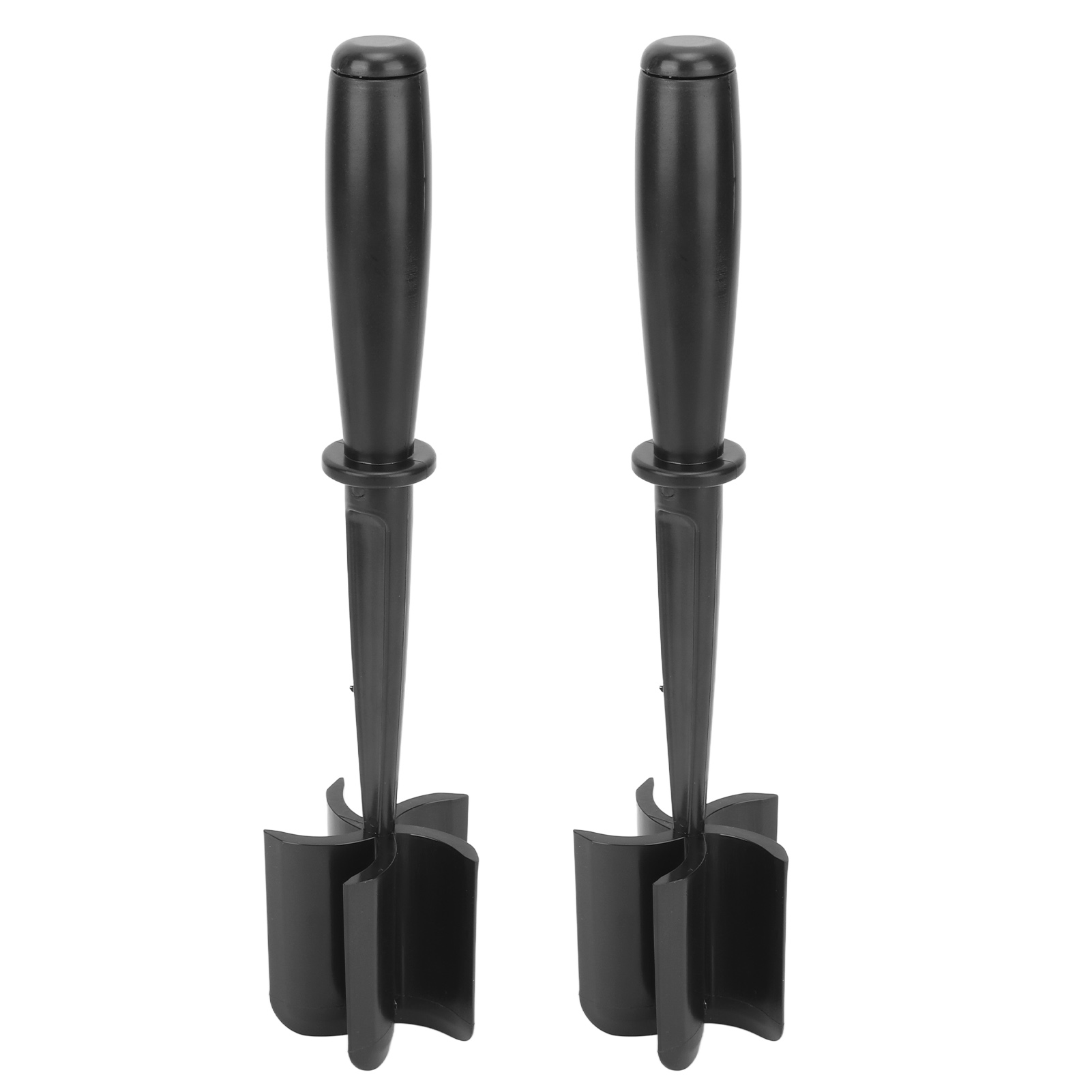 Hitzebeständiger Fleischwolf Mit Ergonomischem Nylongriff, Fleischpresse Für Hähnchen, Kartoffeln Und Hamburger, Schwarz, 2er-set