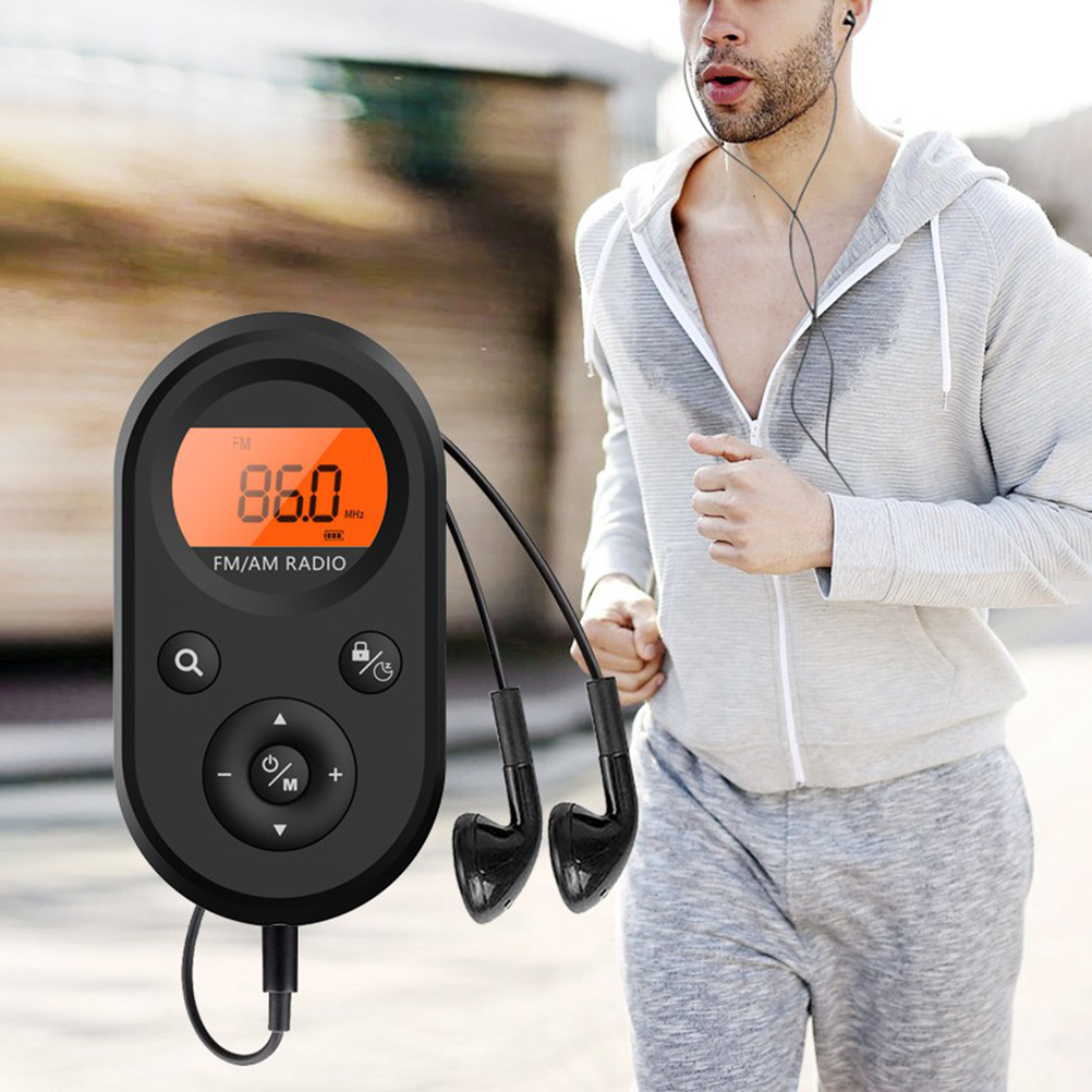 Mini-taschenradio Mit Tragbarem, Wiederaufladbarem Am/fm-empfang Für Spaziergänge, Läufe Und Jogging Im Freien