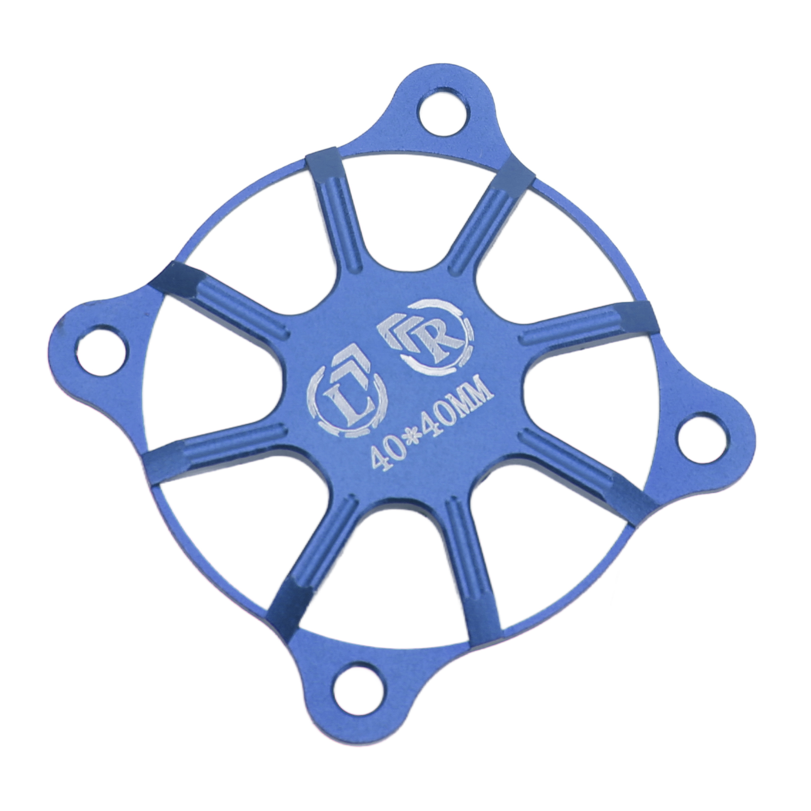 40x40 Mm Rc-lüfterabdeckung Aus Aluminiumlegierung, Motorschutzzubehör, Dunkelblau