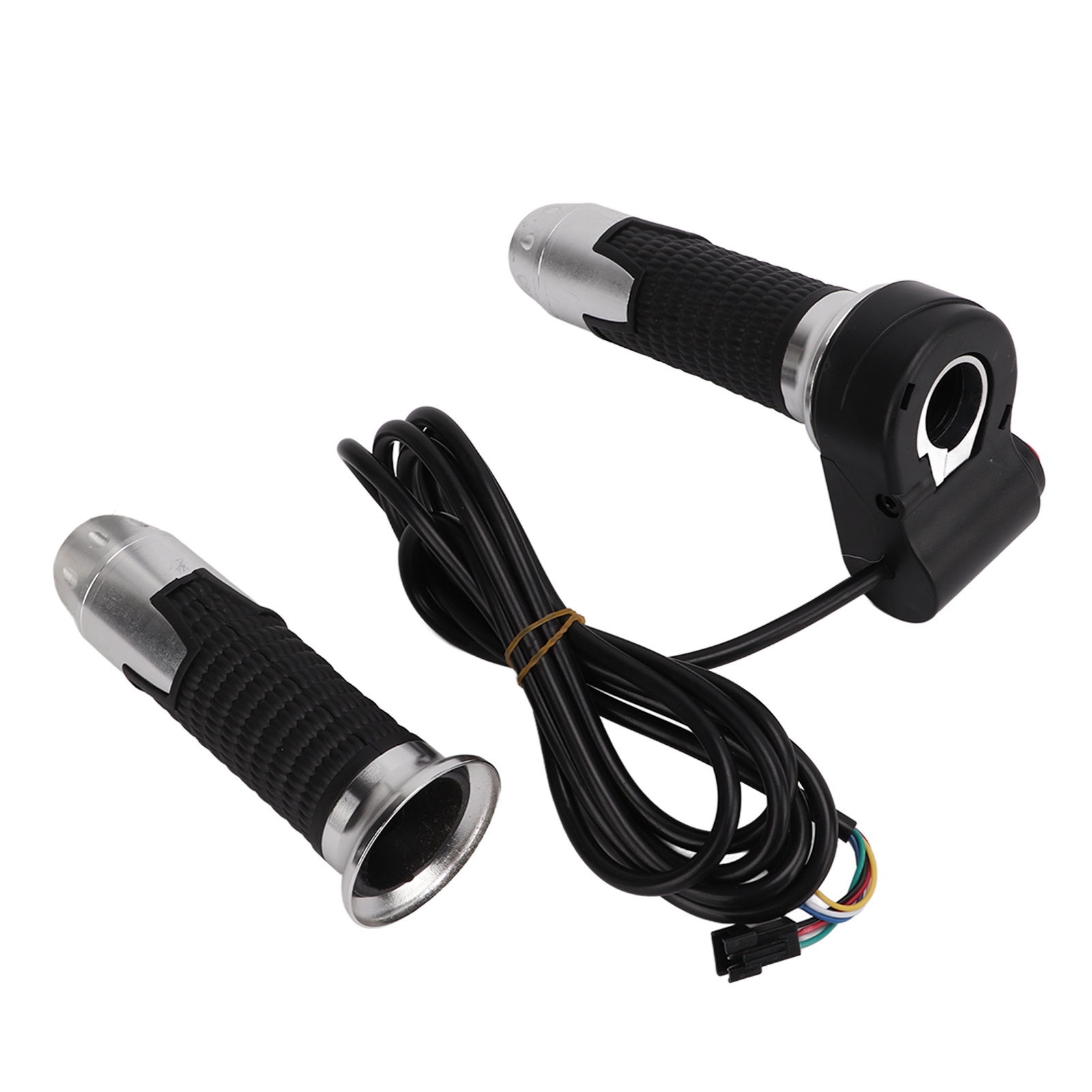 Paar Drehgasgriffe Für 12v-99v Elektrofahrzeuglenker (ohne Geschwindigkeitsanzeige), Silber