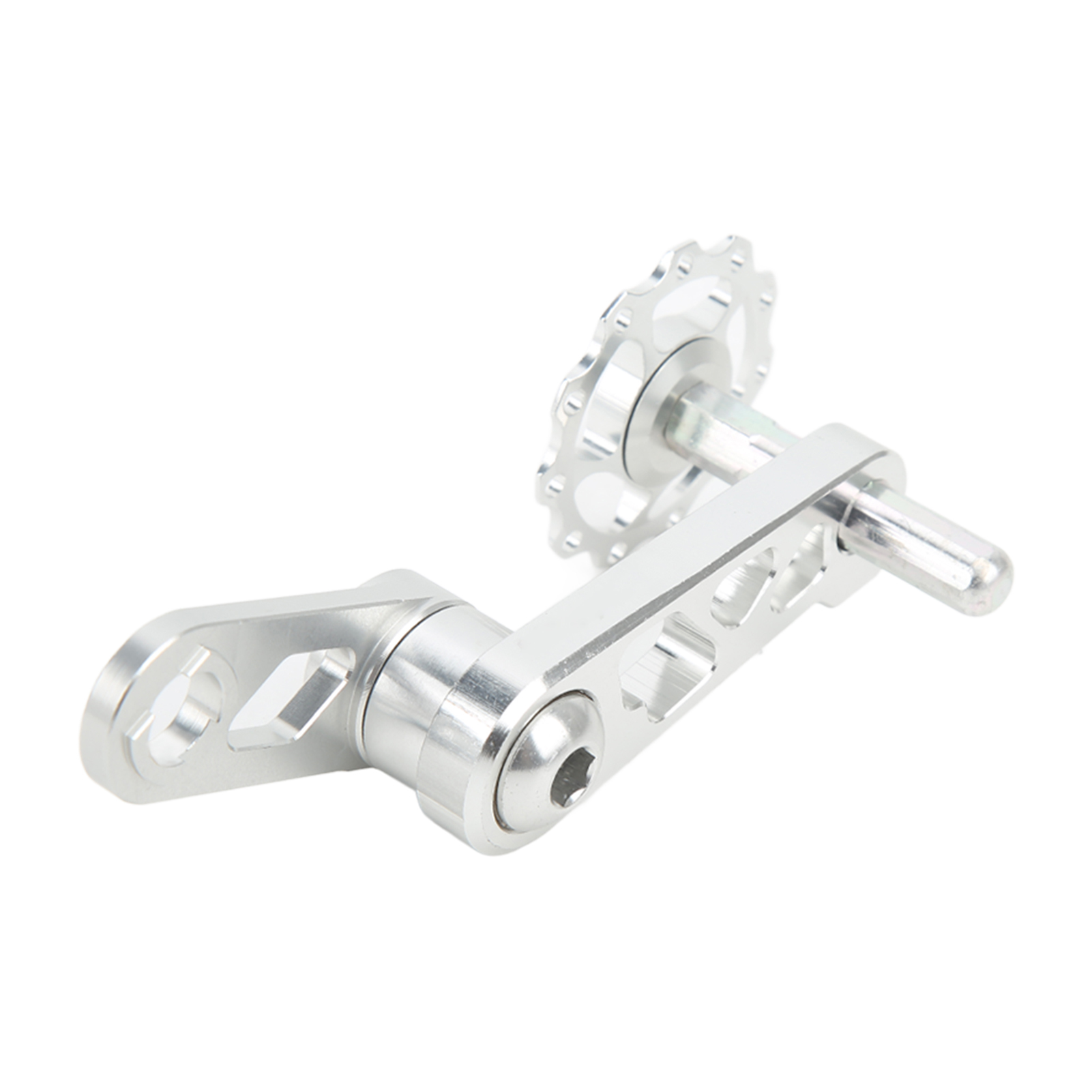 Kettenspanner Aus Aluminiumlegierung Für Singlespeed-falträder, Kettenstabilisator, Silberfarben