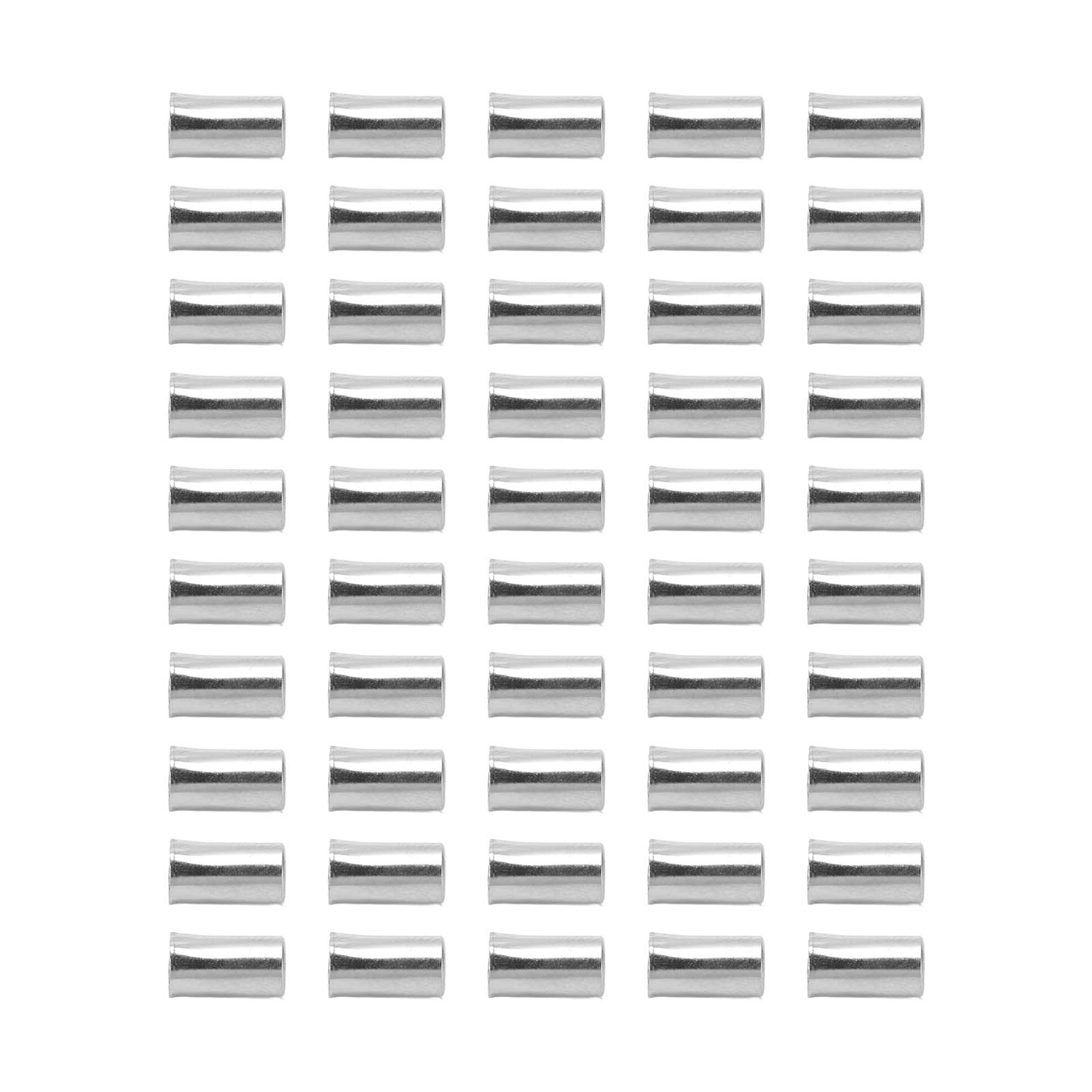 50 Bremszug-endkappen Für Fahrräder, Silber- Und Kupferfarben, 5 Mm, Kabelschutz, Fahrradzubehör