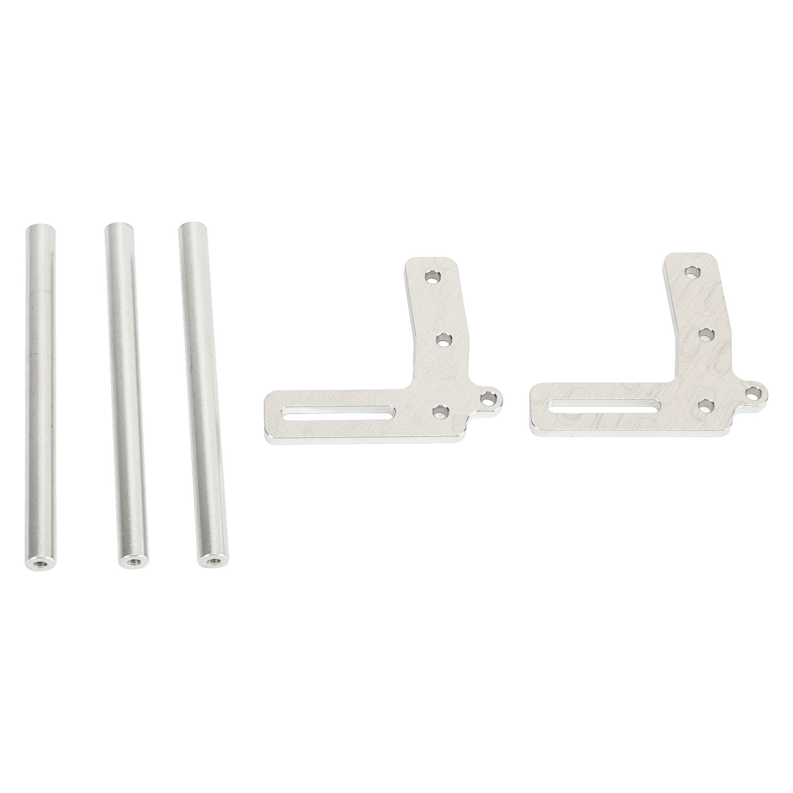 Ersatz-frontstoßstange Aus Aluminiumlegierung Für 1/10 Rc-modellautos, Silberfarben