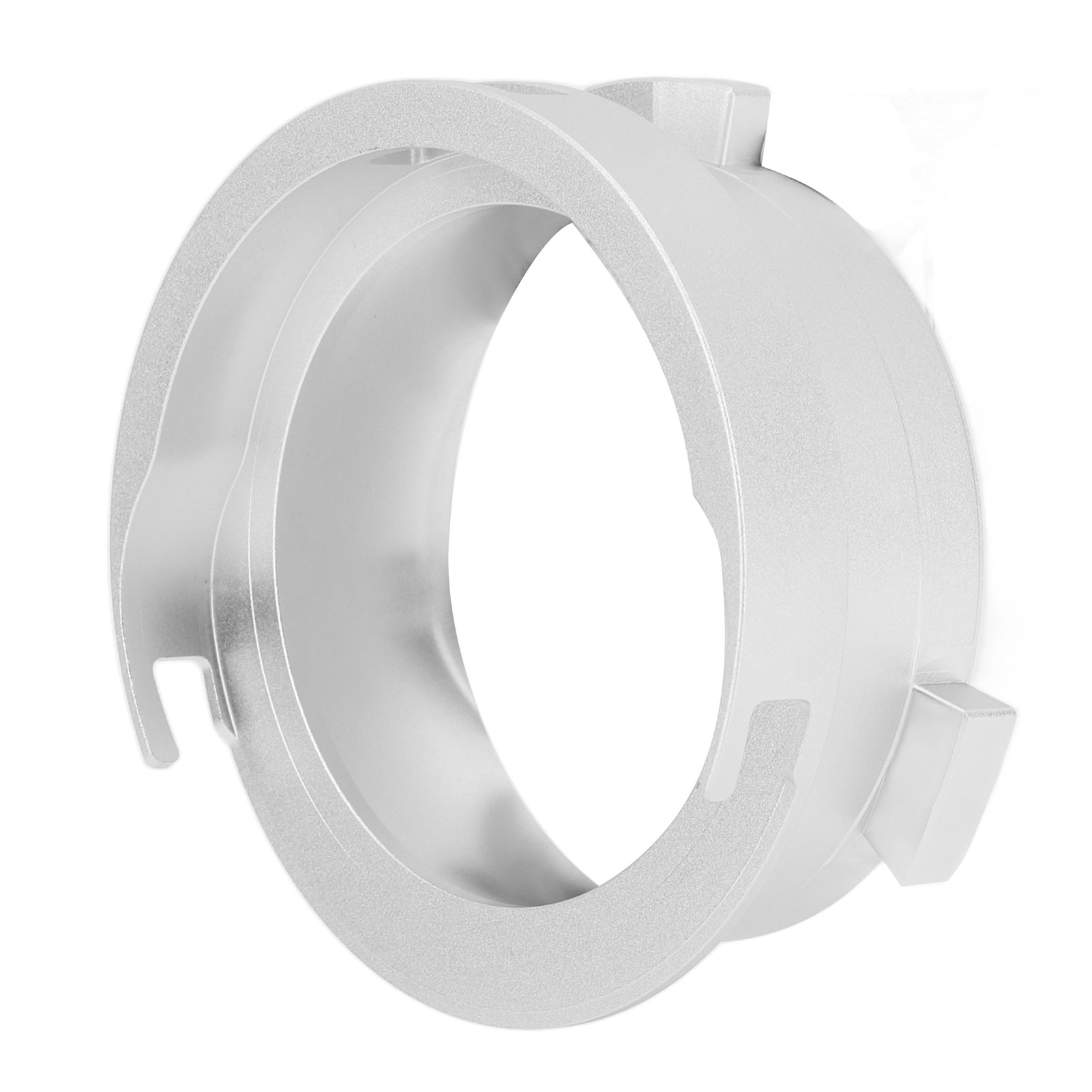 Messring Für Gemahlenen Kaffee 51 Mm Aus Aluminiumlegierung, Freihändiger Dosiertrichter Für Delonghi Serie 9 Maschinen (9335, 9155, 9355, 9665), Silberfarben.