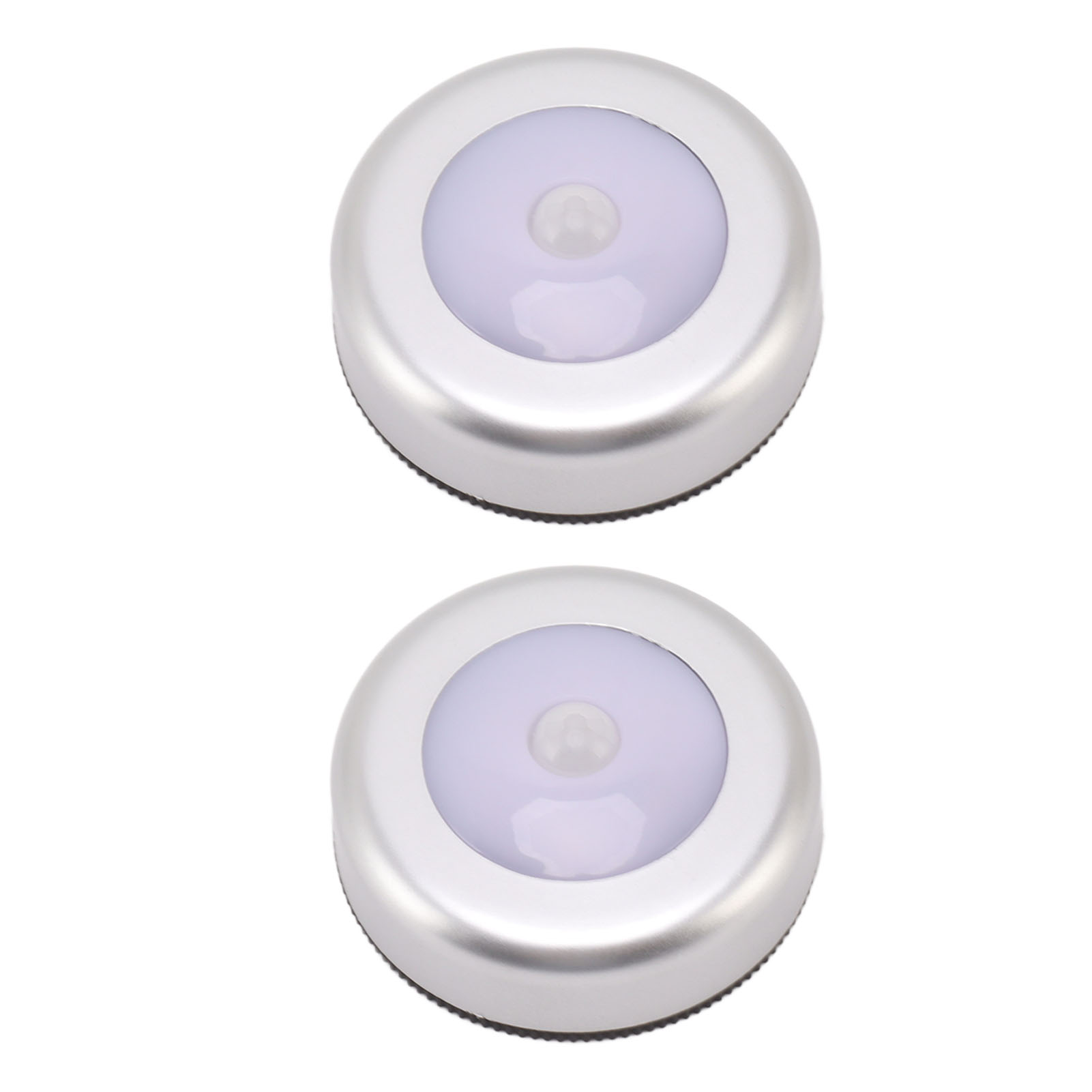 Bewegungsaktiviertes Nachtlicht Mit Augenschutz, Kleine Runde Led-induktionslampe Für Kleiderschrank, Schublade Oder Nachttisch (2er-pack), Weißes Licht