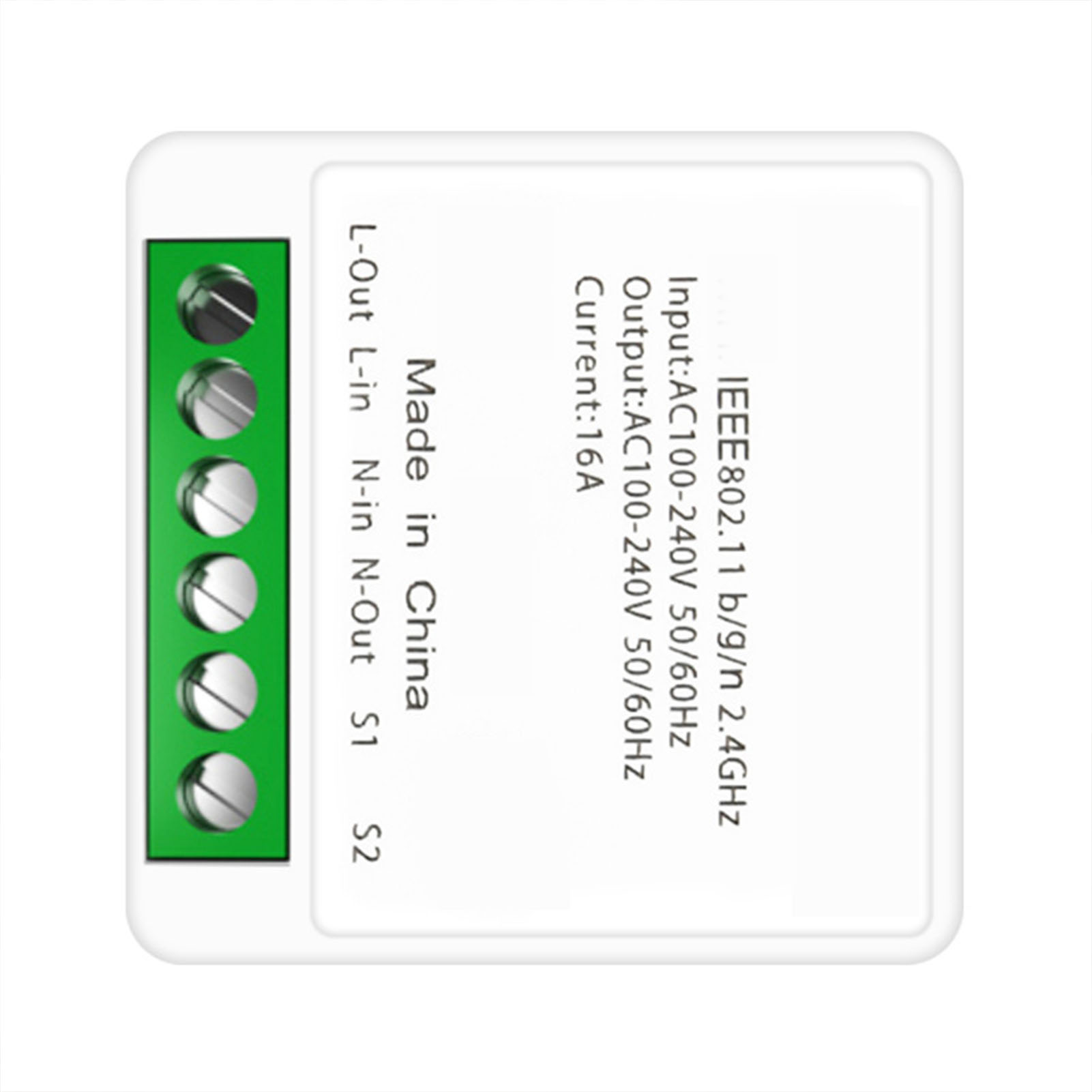 Wlan-pcv-smart-schalter Mit Fernbedienungs-app Für Tuya 16a Weiß