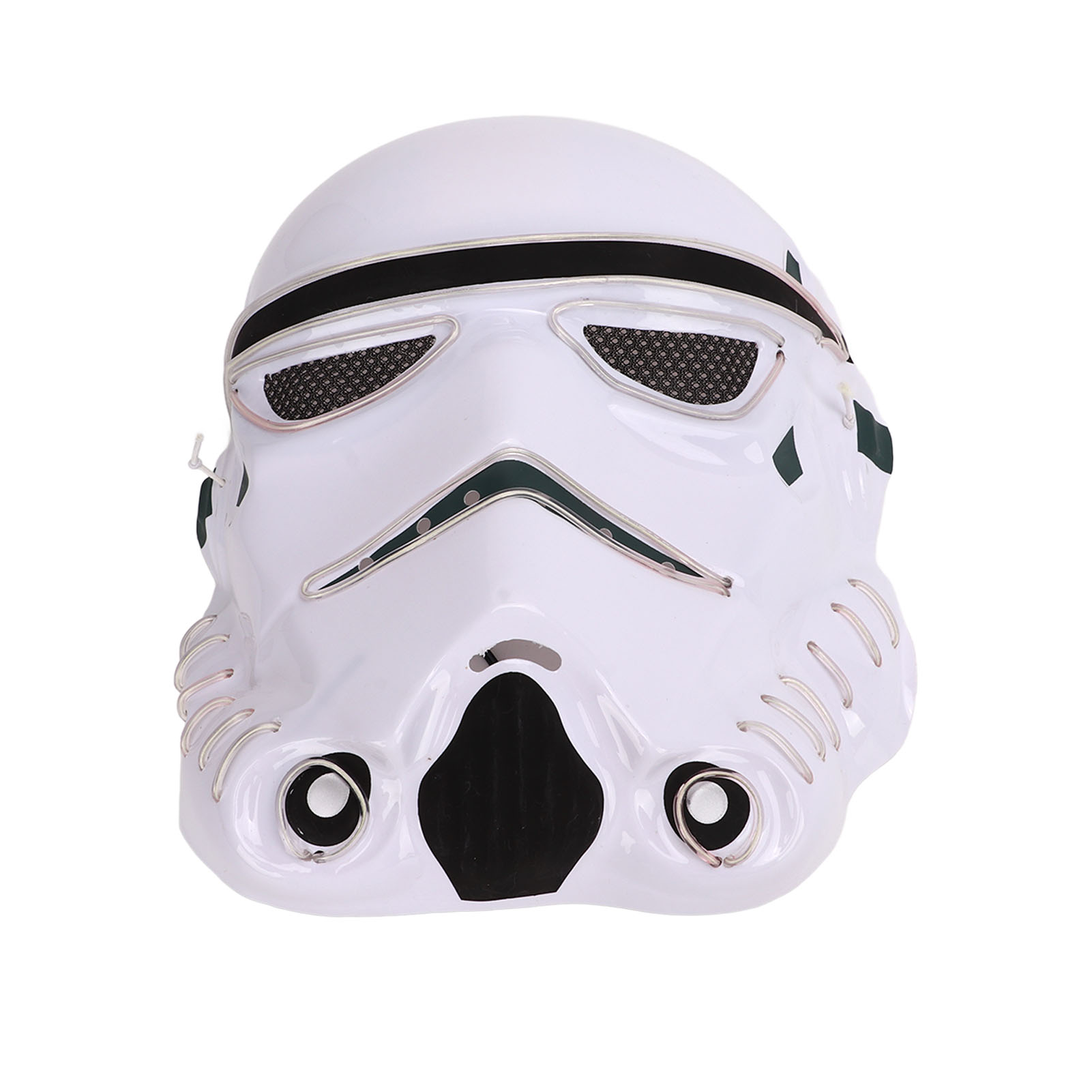 Hellblaue El-leuchtmaske Für Halloween, Ideal Für Festivals, Cosplay Und Kostümpartys.