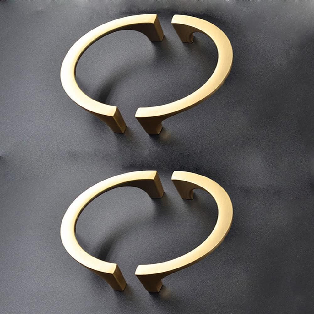 Set Aus 4 Modernen Flussgriffen In Gold, Gold Und Bronze, Im Chinesischen Retro-stil.