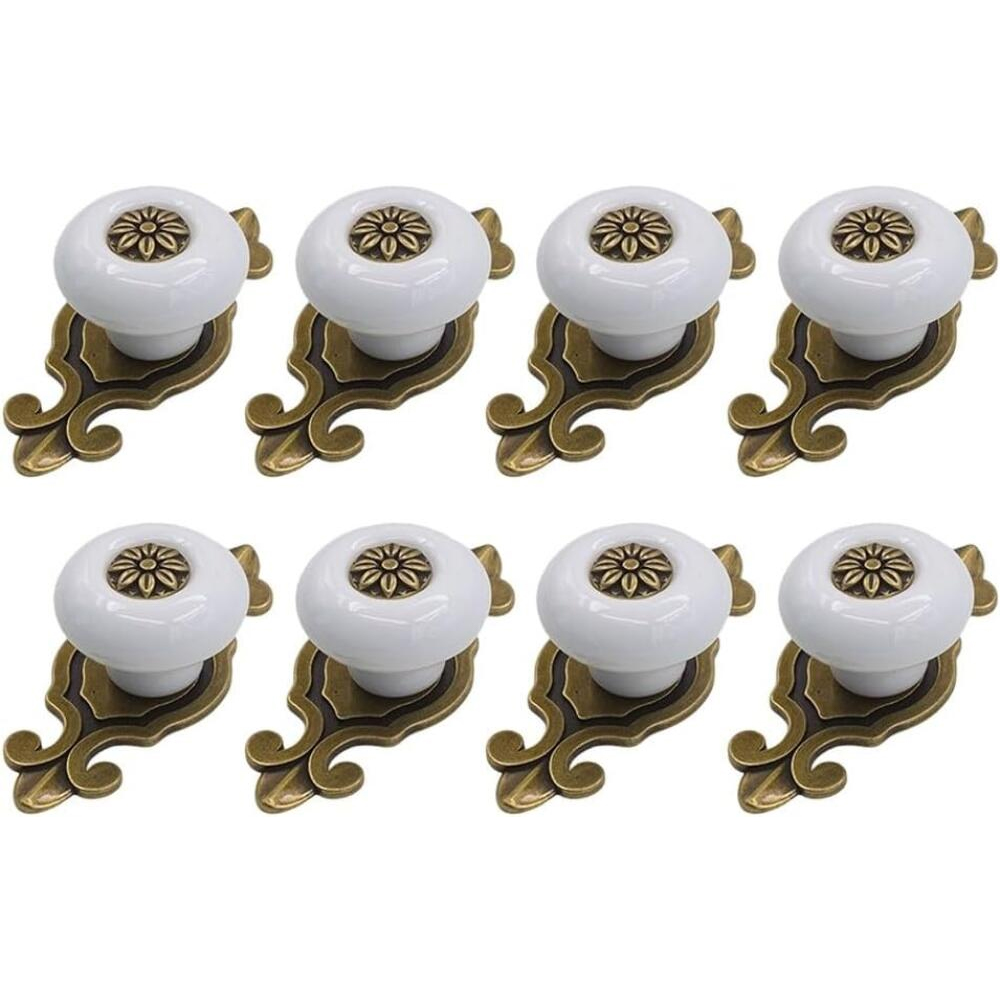 Set Mit 8 Vintage-schrankgriffen Aus Zinklegierung Und Antikkupfer Für Küche, Kleiderschrank Und Schminktisch, 74 Mm Lang