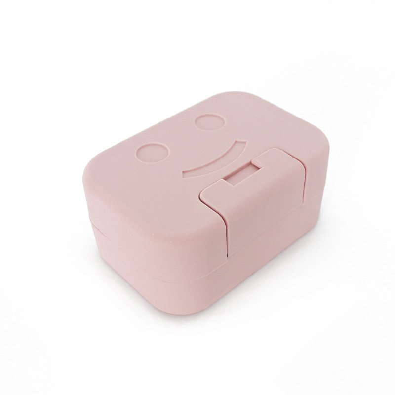 (pink) 1 Tragbare Reise-seifenaufbewahrungsbox, Pp-material, Geeignet Für Zuhause, Badezimmer Und Reisen.