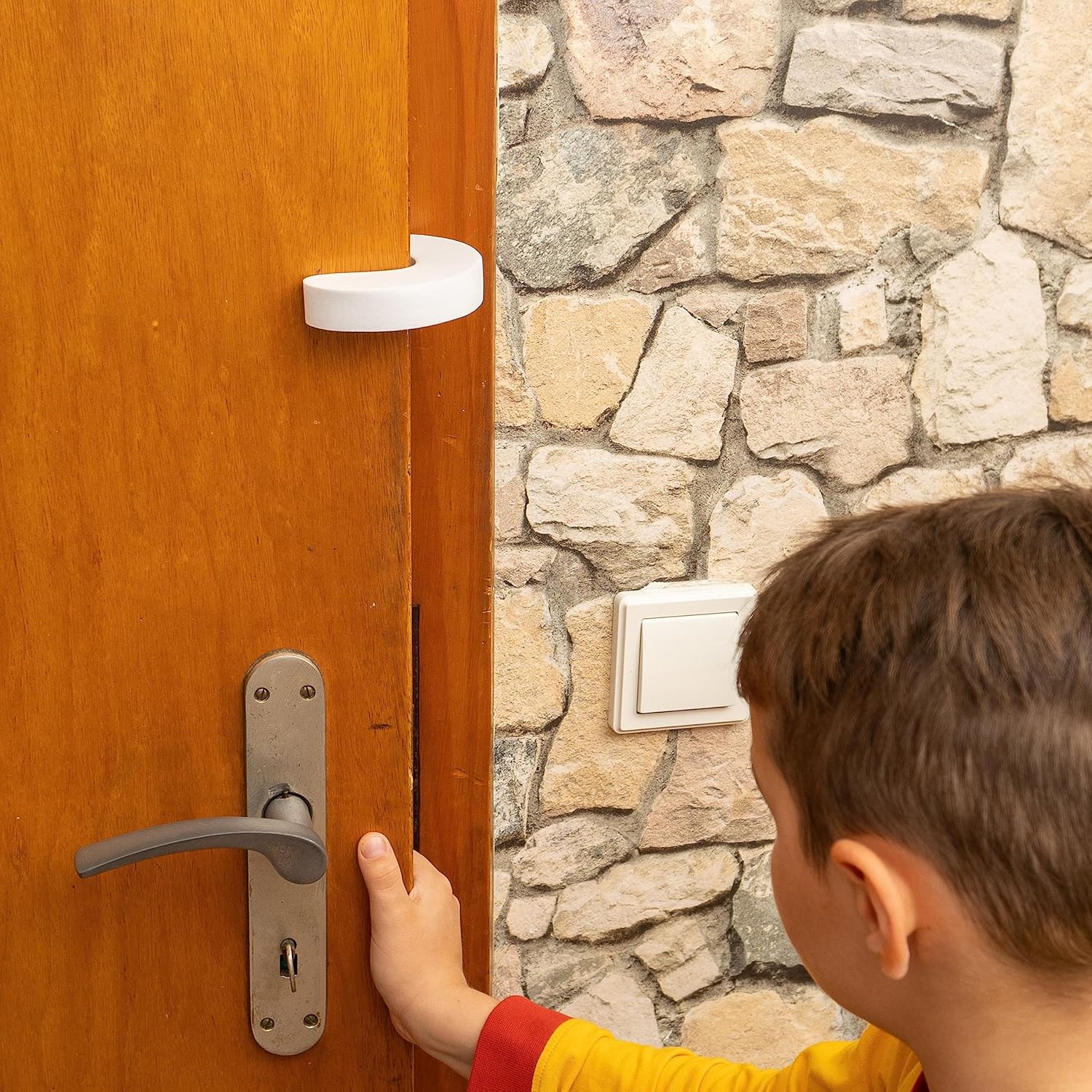 Schaumstoff-fingerschutz (4er-set) Für Türstopper Mit Einer Dicke Von 1 Bis 5 Cm. Verhindert Das Zuschlagen Von Türen. Kindersicherheit. Schützt Haustiere.